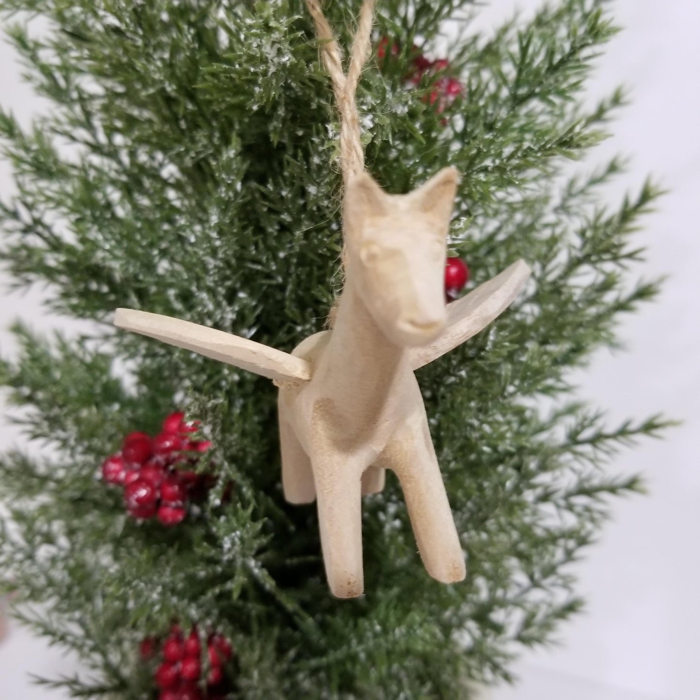 Wooden Flying Horse ornament