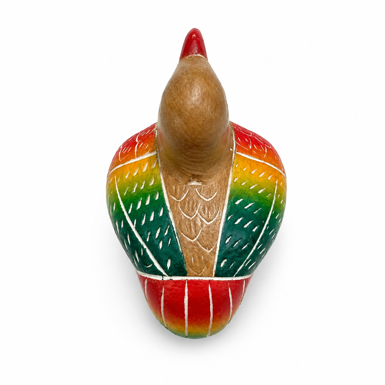 Wooden Quail Bird Figurine Decoration