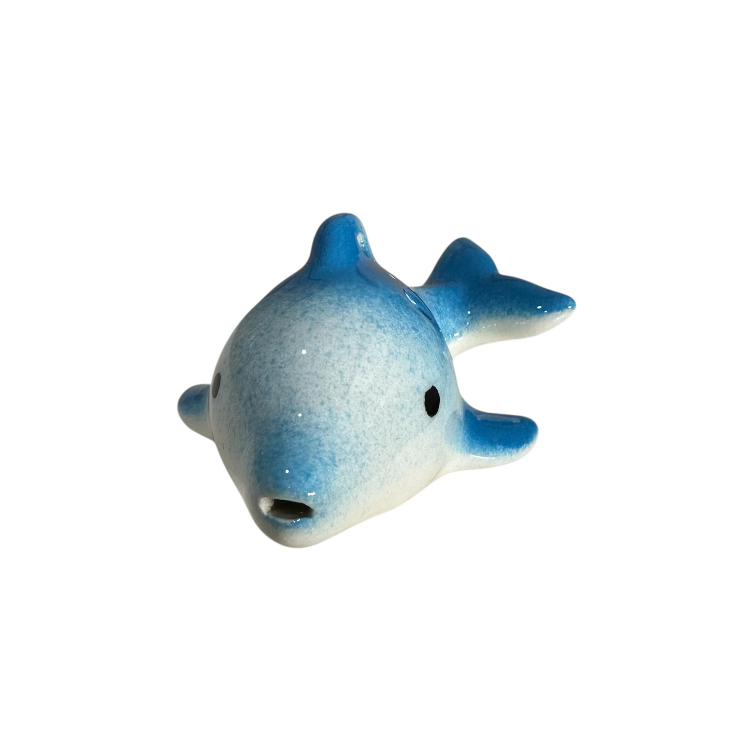 Ceramic Playful Dolphin Ocarina Sky
