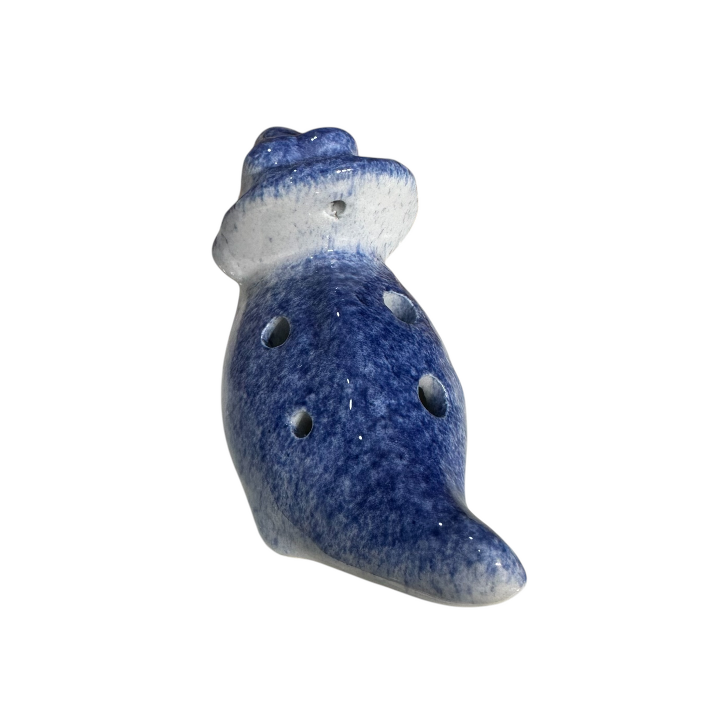 Ceramic Dinosaur Ocarina Navy
