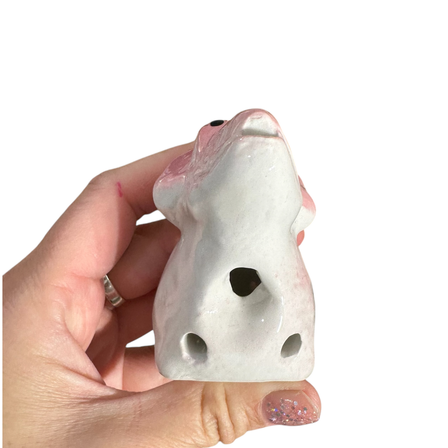 Ceramic Dinosaur Ocarina Pink