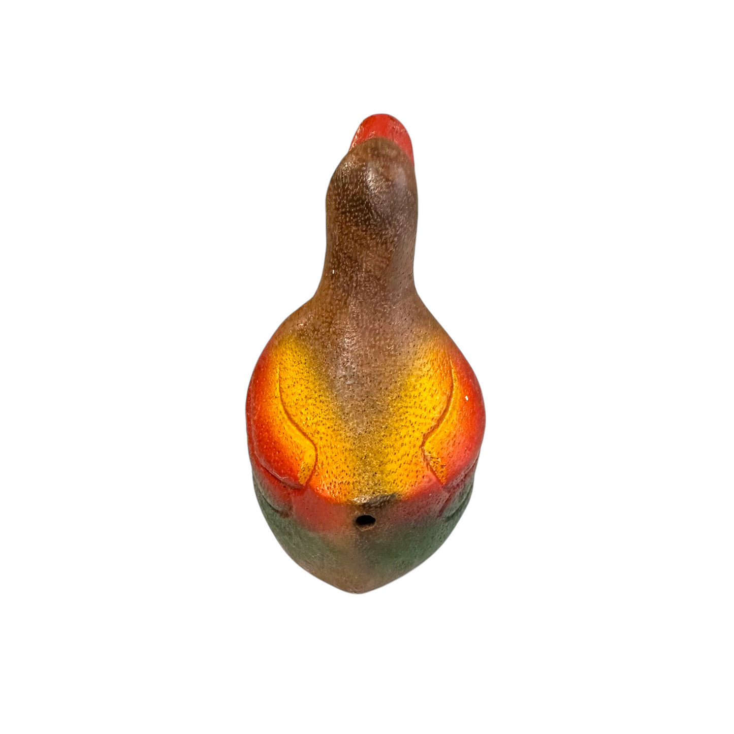 Painted Wooden whistle duck