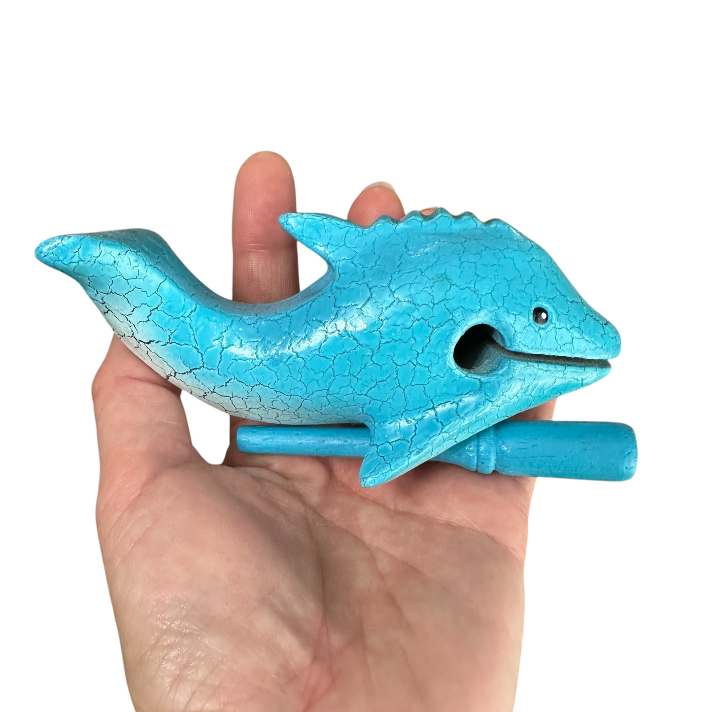 Blue Musical Whistle Dolphin Percussion Instrument