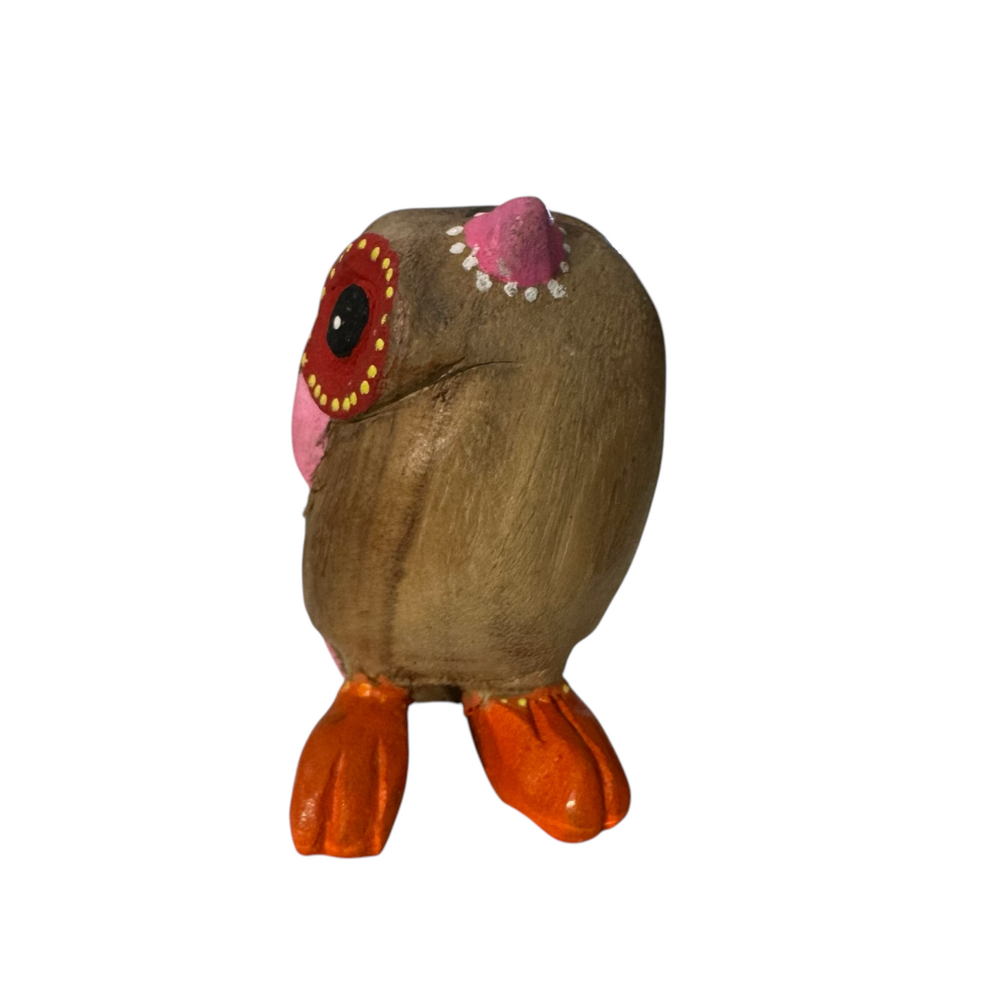 Pink-Nosed Owl with Red Eyes