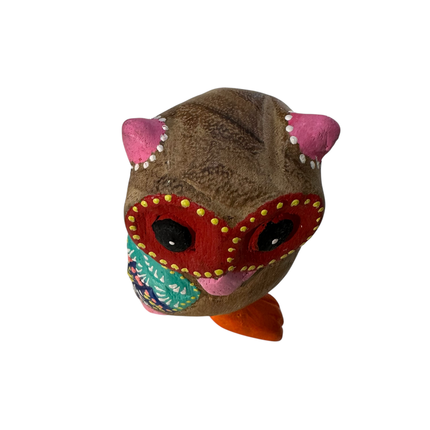 Pink-Nosed Owl with Red Eyes