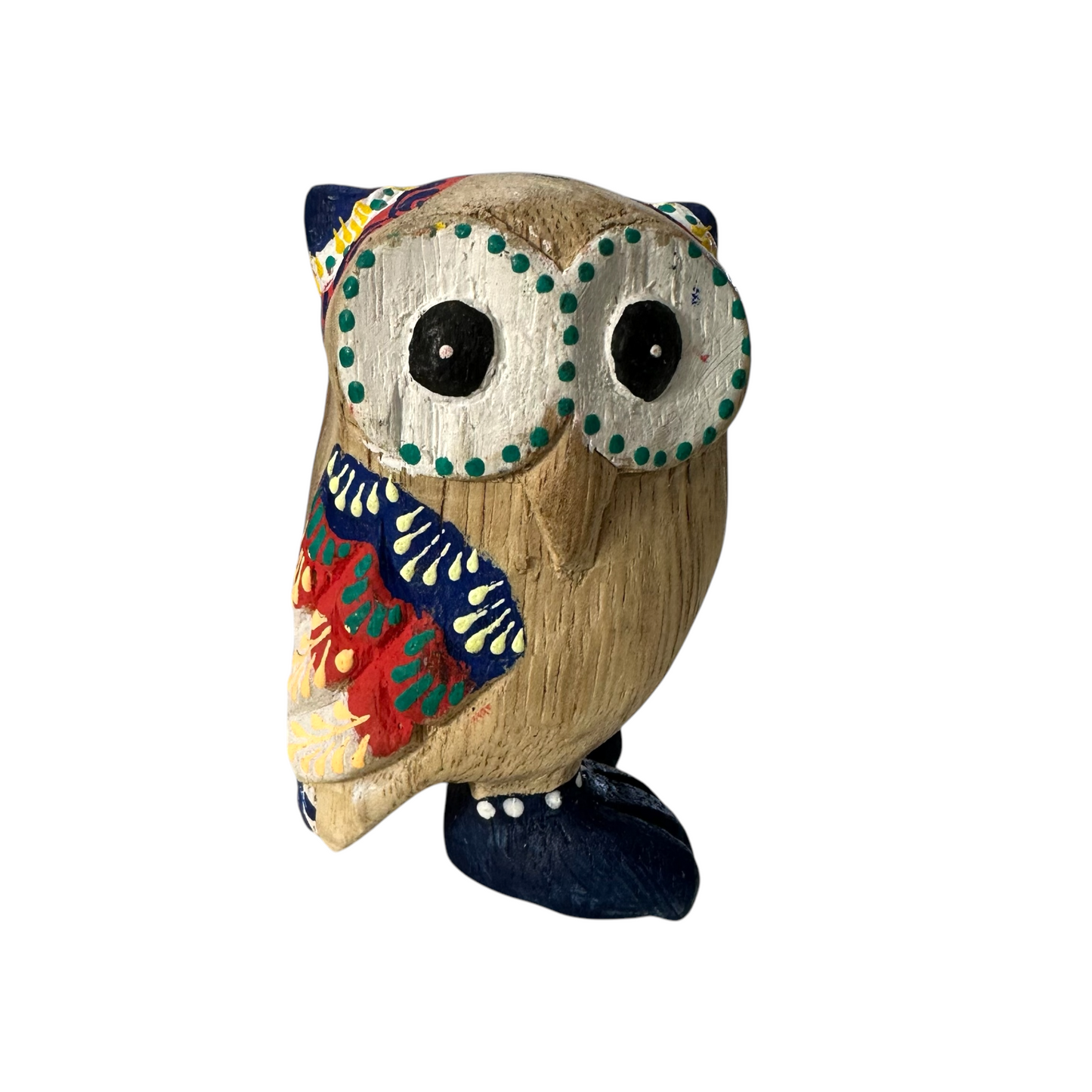 White-Eyed Owl with Orange Eyes