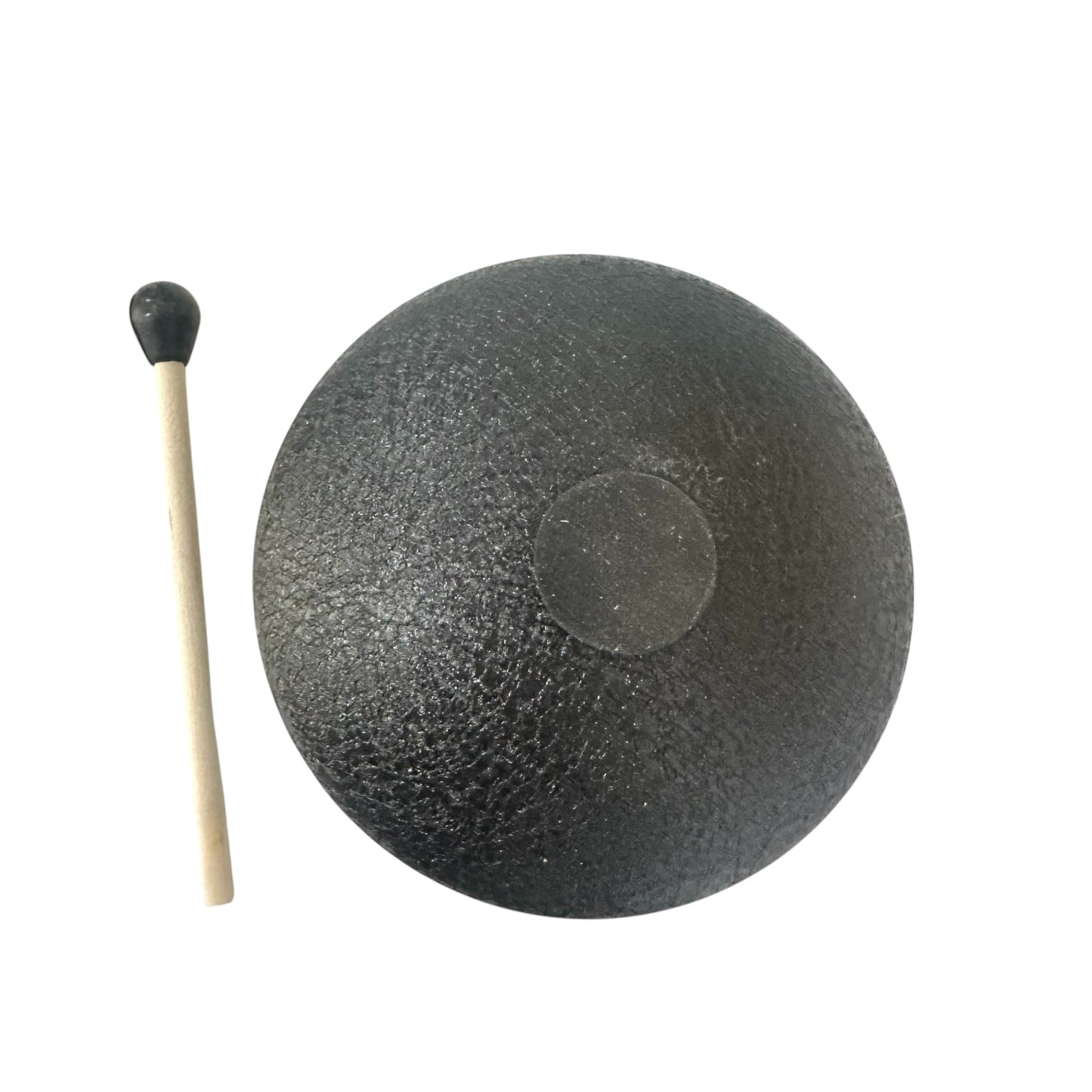 Steel Rain Drum 4 inch Percussion Instrument with Mallet (Black)