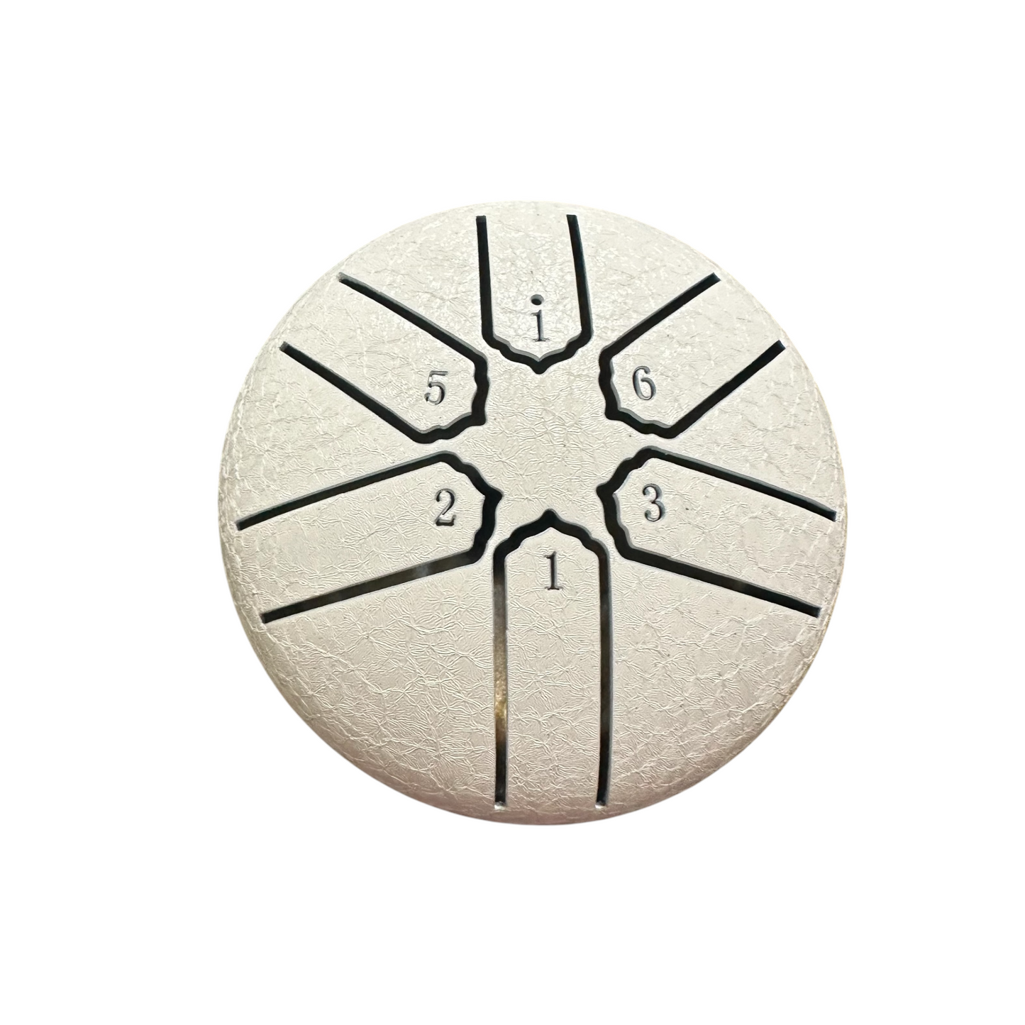 Mini Steel Rain Drum – 3-Inch Percussion Instrument with Mallet (White)