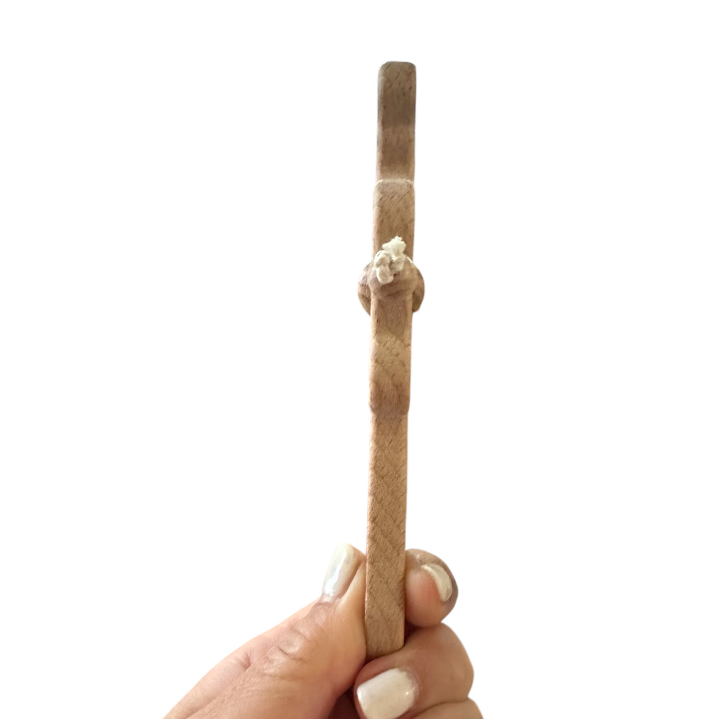 Wooden Bear Rattle Shaker – Gray Bell Edition