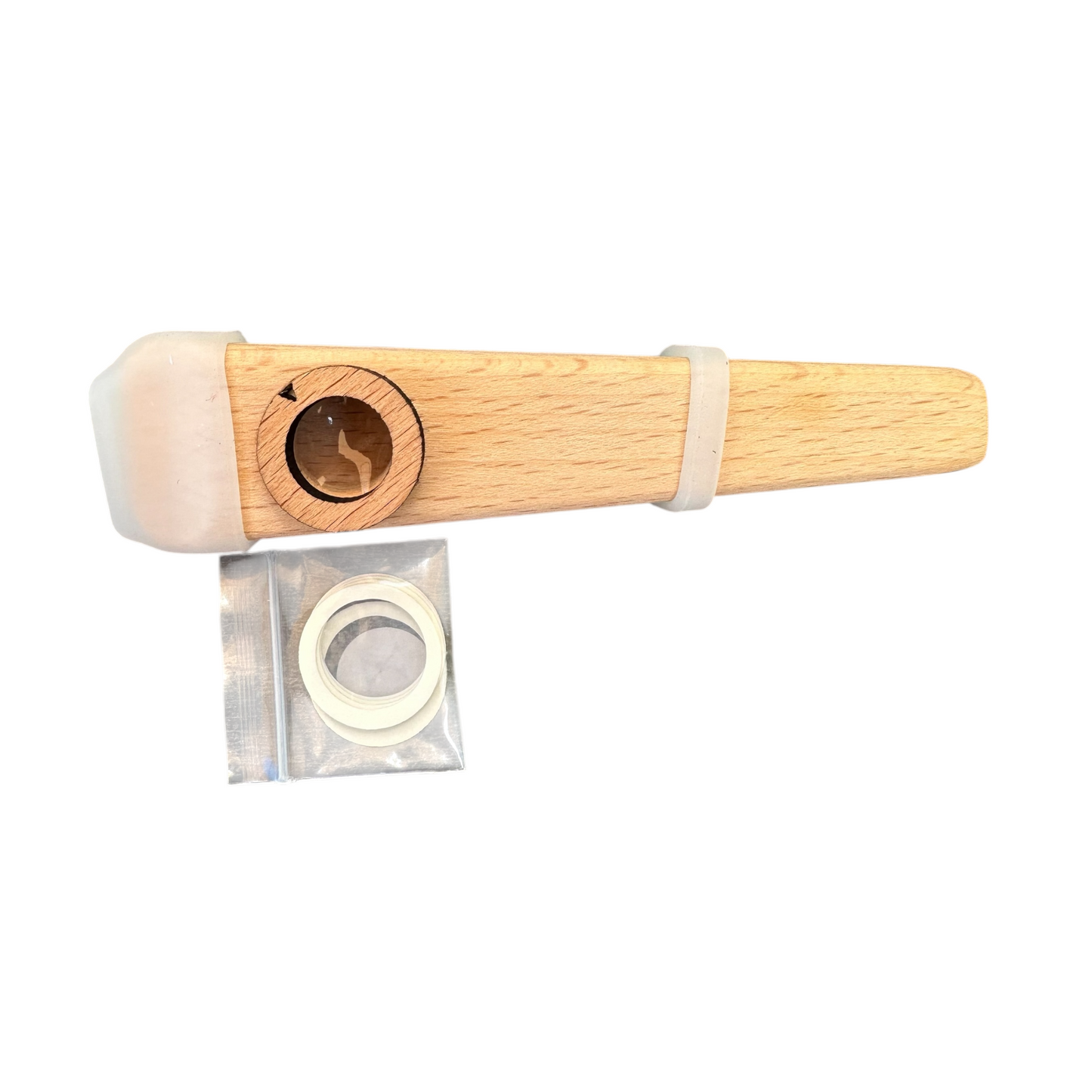 Wooden Kazoo – Handcrafted Hum Sound Toy for Kids & Adults – Natural Musical Fun Instrument