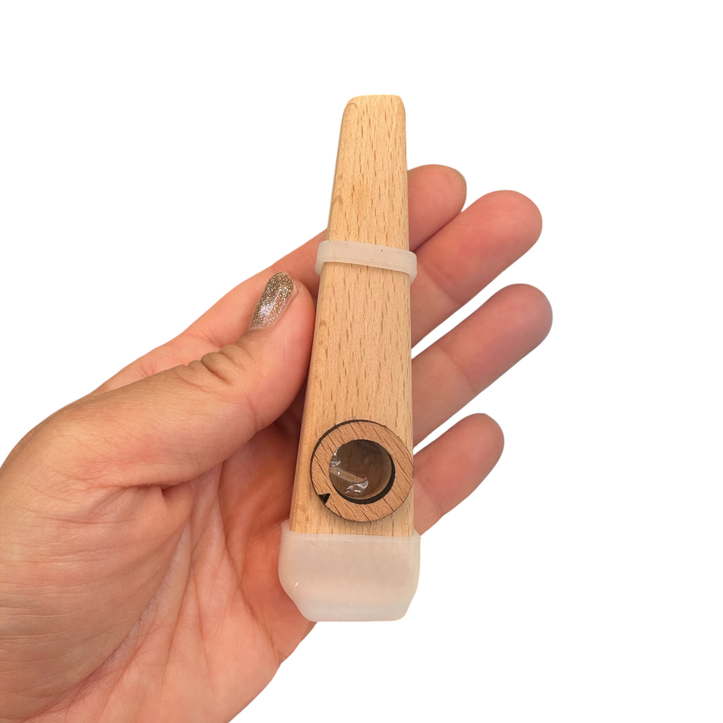 Wooden Kazoo – Handcrafted Hum Sound Toy for Kids & Adults – Natural Musical Fun Instrument