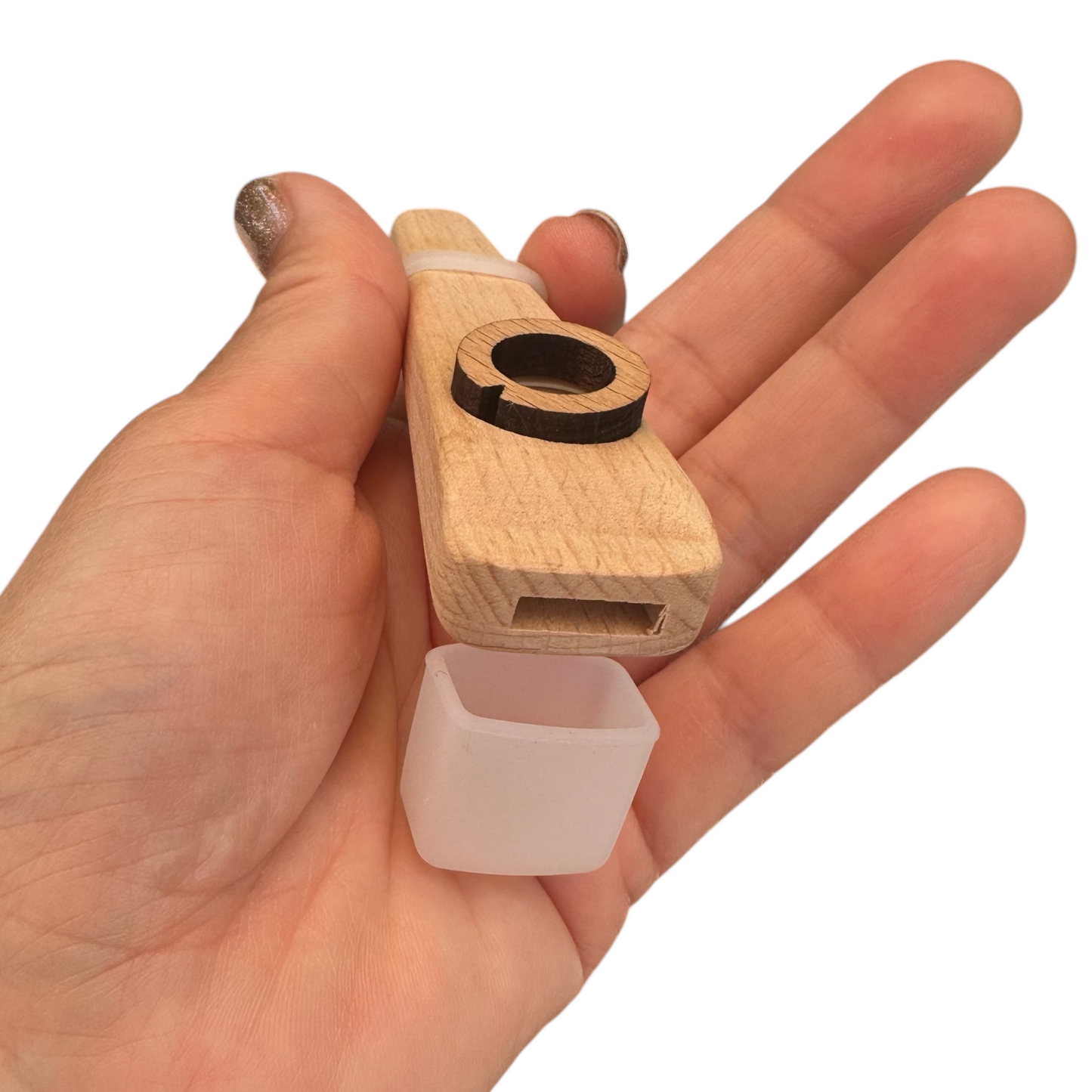 Wooden Kazoo – Handcrafted Hum Sound Toy for Kids & Adults – Natural Musical Fun Instrument