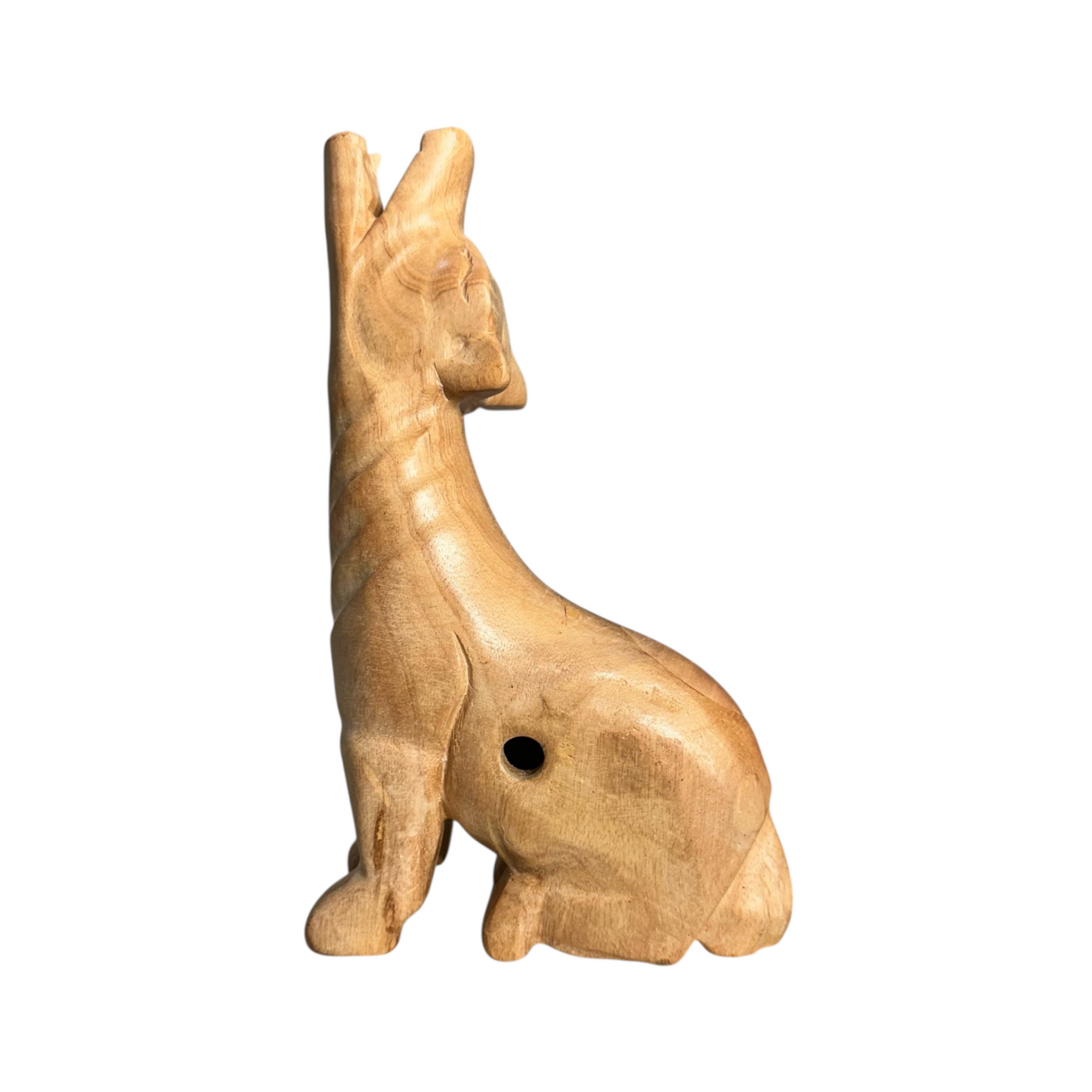 8" Nature Wooden Wolf Musical Whistle Instrument