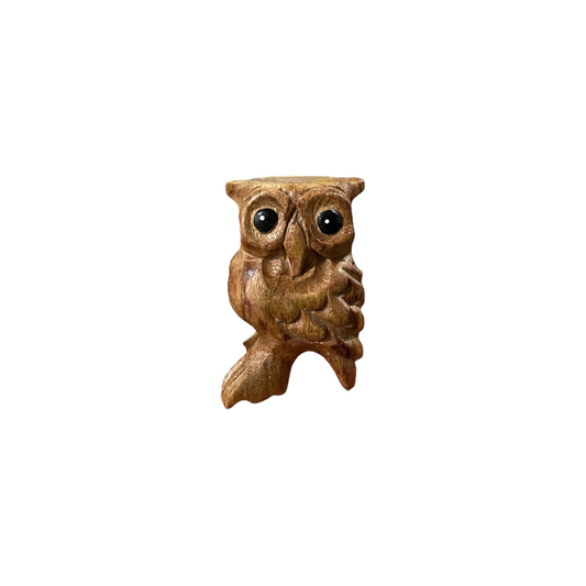 2" Wooden Musical Whistle Owl  Instrument