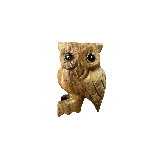 3" Wooden Musical Whistle Owl  Instrument