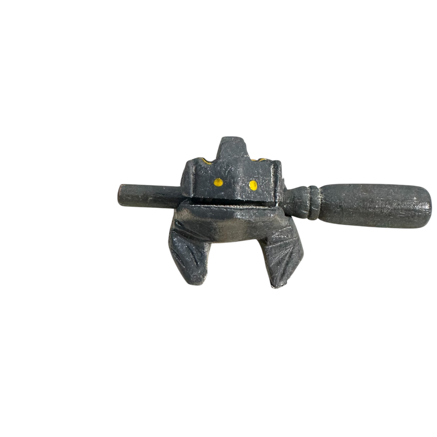 1.5" Wooden Musical Frog - Gray Design (Percussion Instrument)