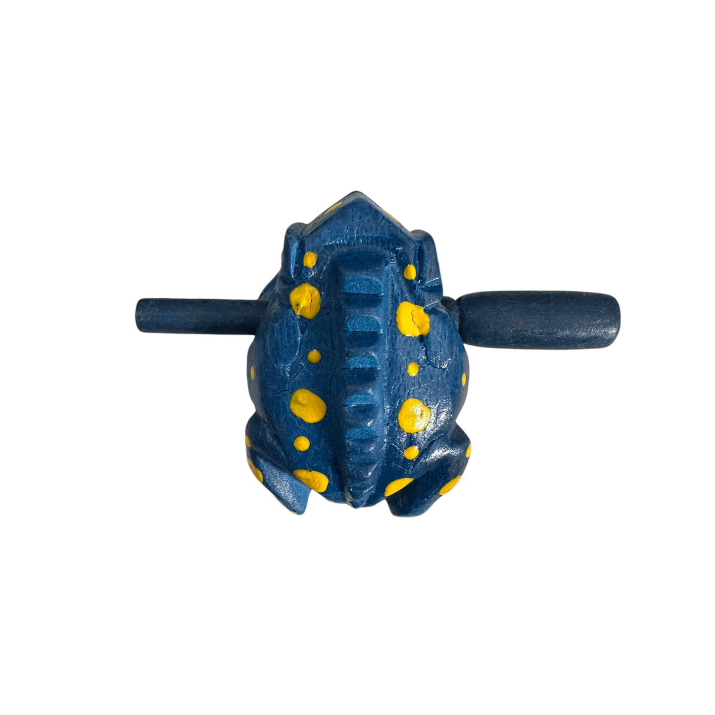 2" Wooden Musical Frog - Sea Design (Percussion Instrument)