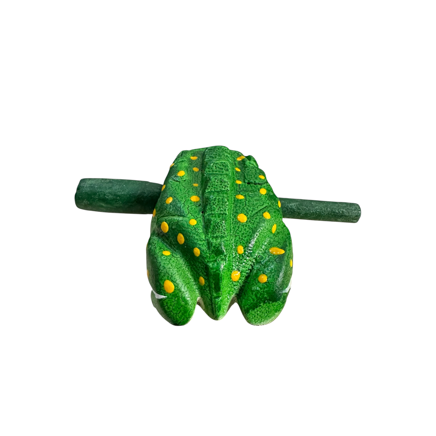 2" Green Leaf Frog Musical Frog Percussion Instrument