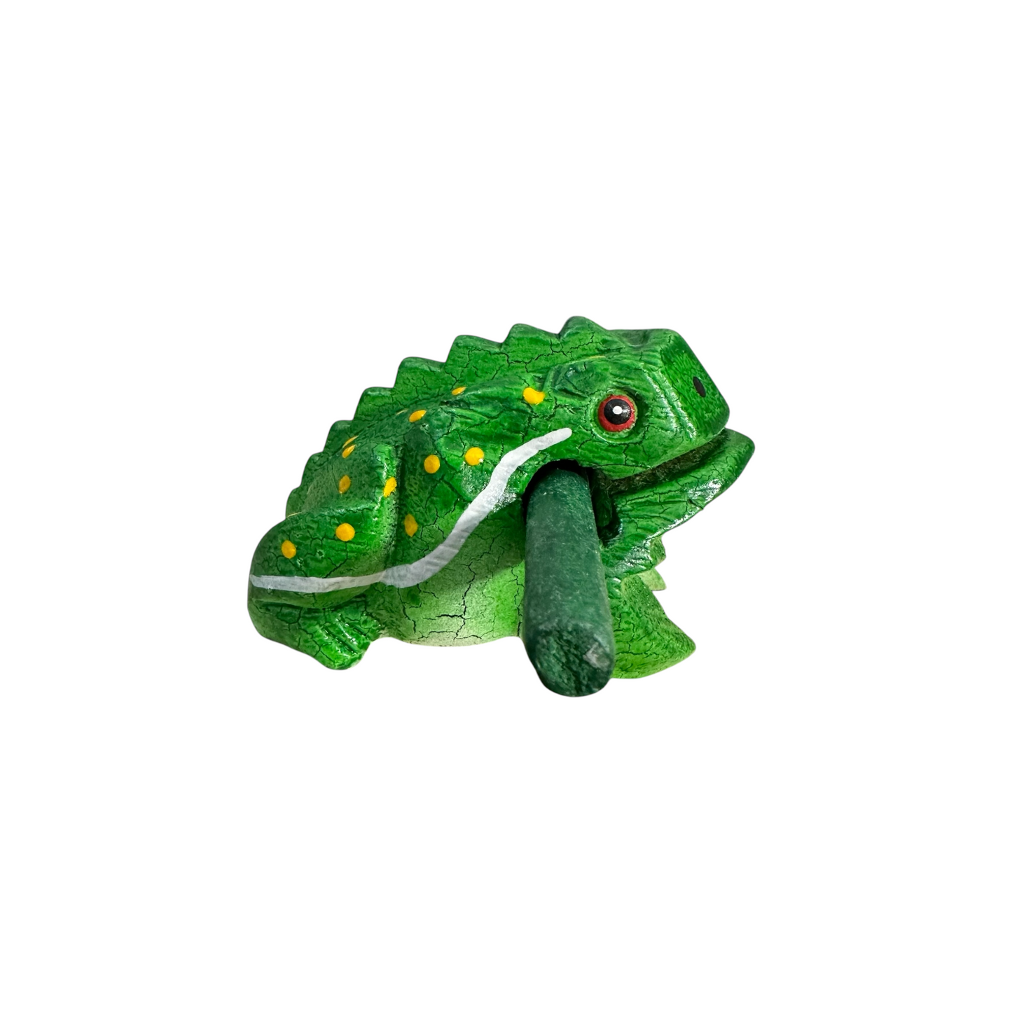 2" Green Leaf Frog Musical Frog Percussion Instrument