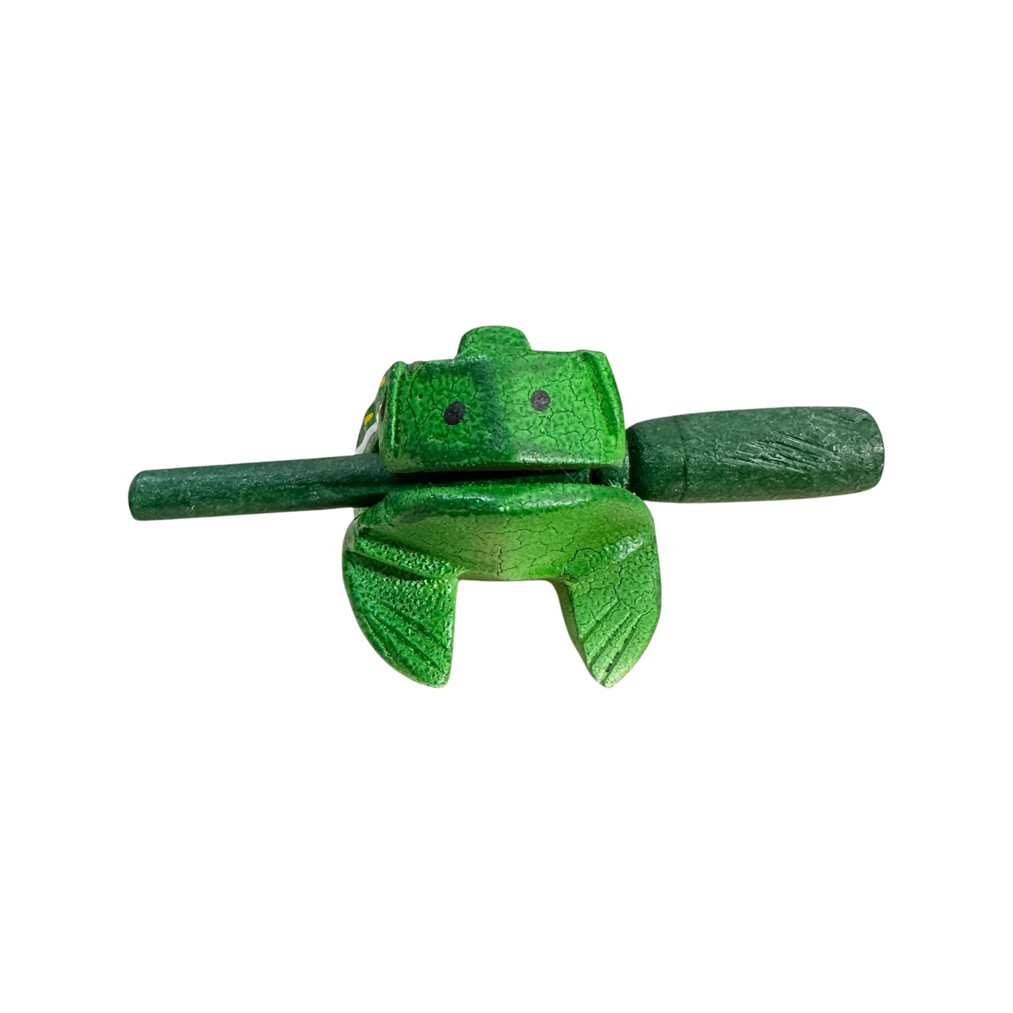 2" Green Leaf Frog Musical Frog Percussion Instrument