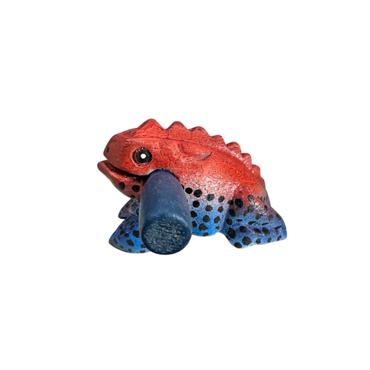 2" Red Dart  Frog Musical Frog Percussion Instrument