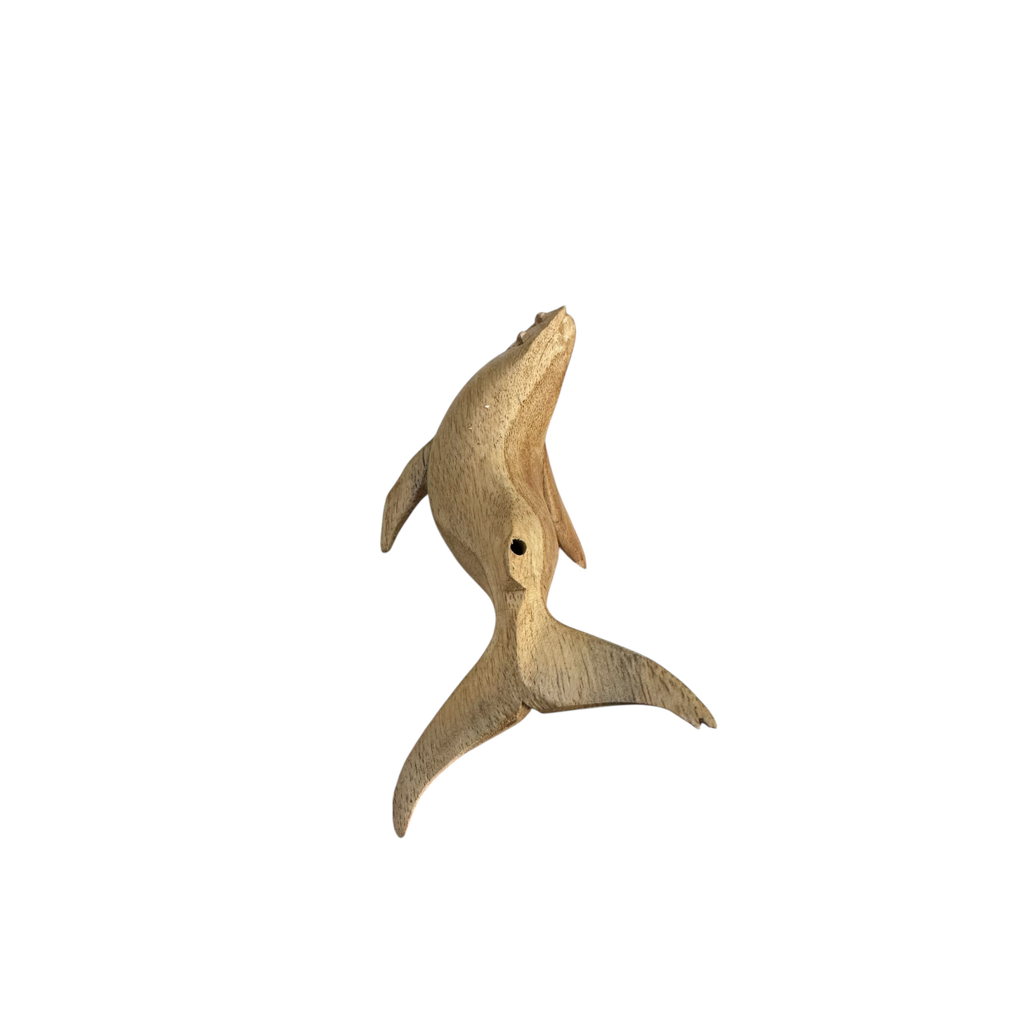 Wooden humpback whale whistle noise maker