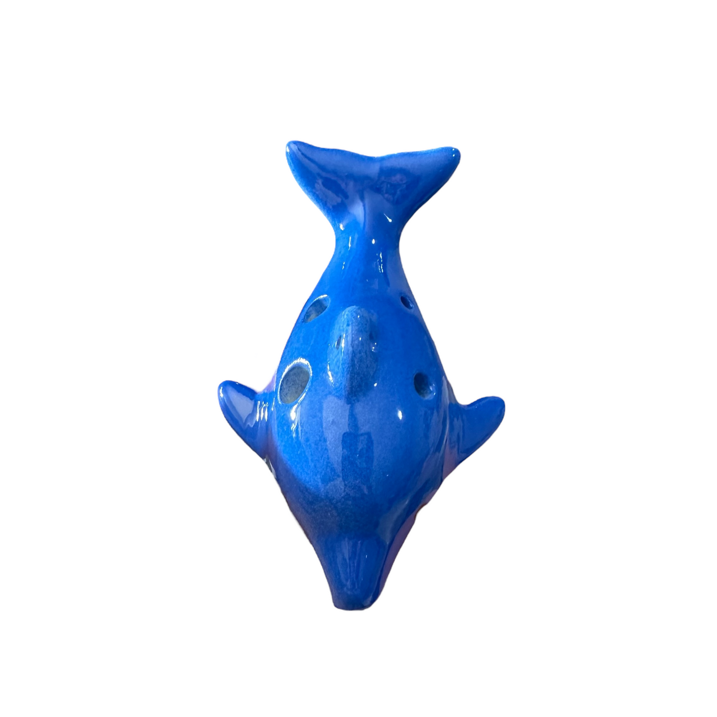 Ceramic Dolphin Ocarina Ocean Blue