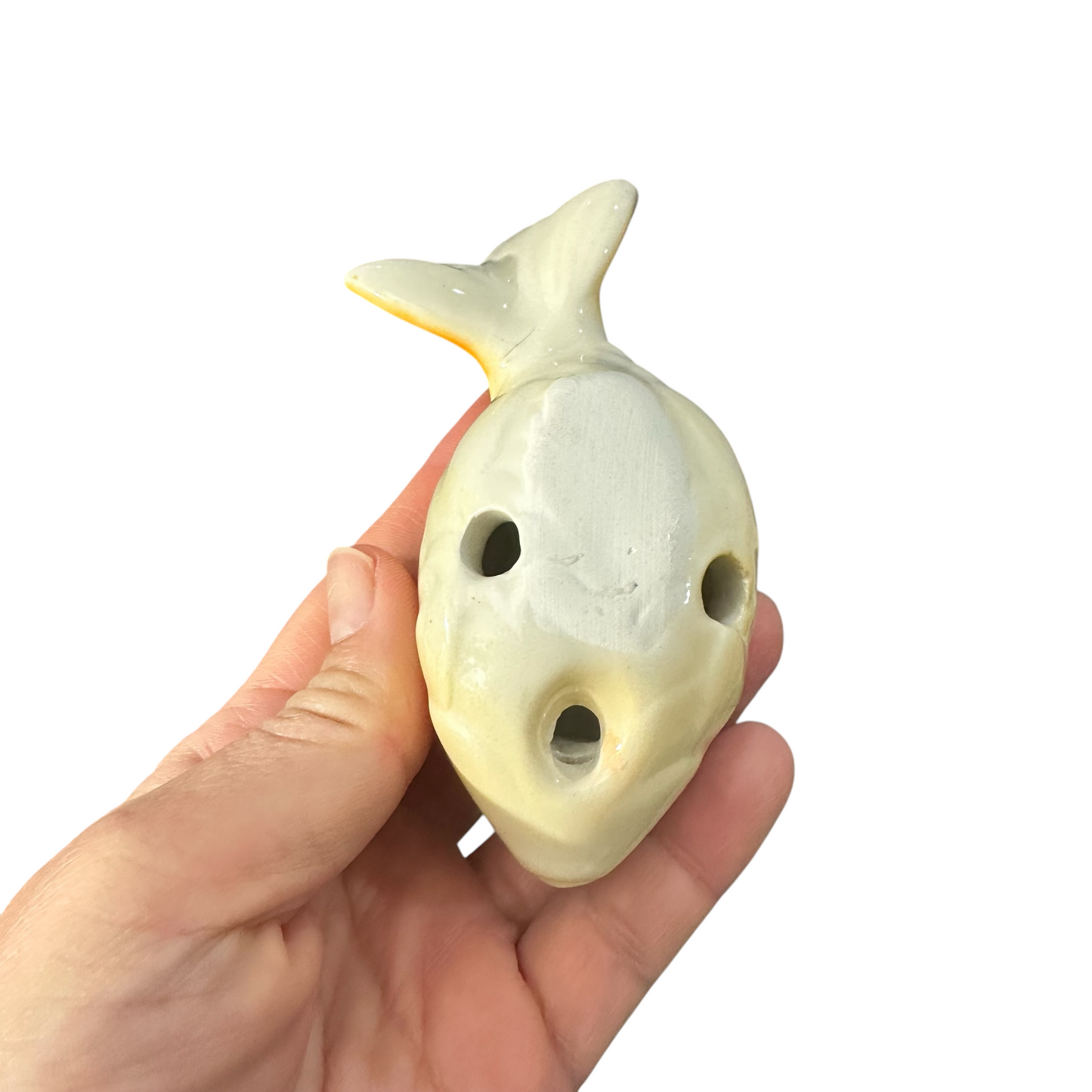 Ceramic Goldfish Ocarina Yellow