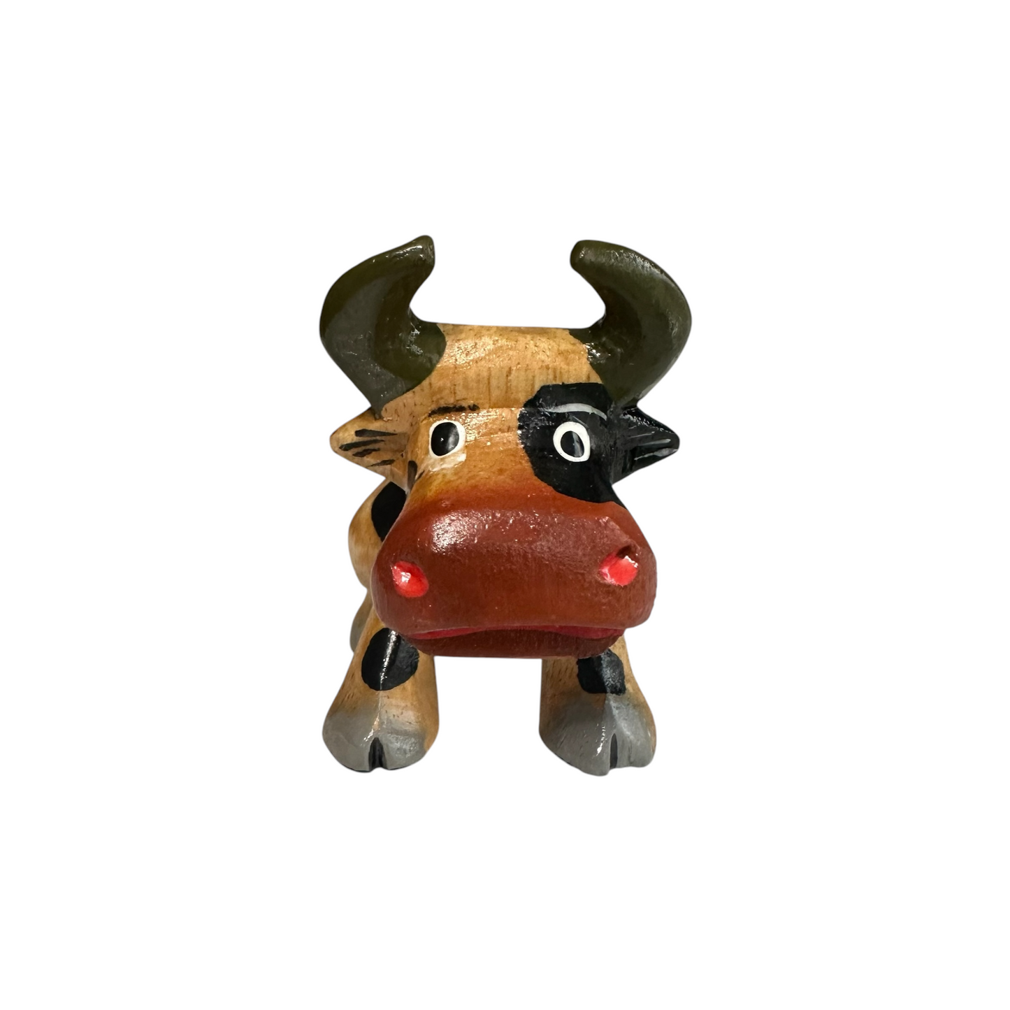 Wooden Farm Cow Decoration Figurine
