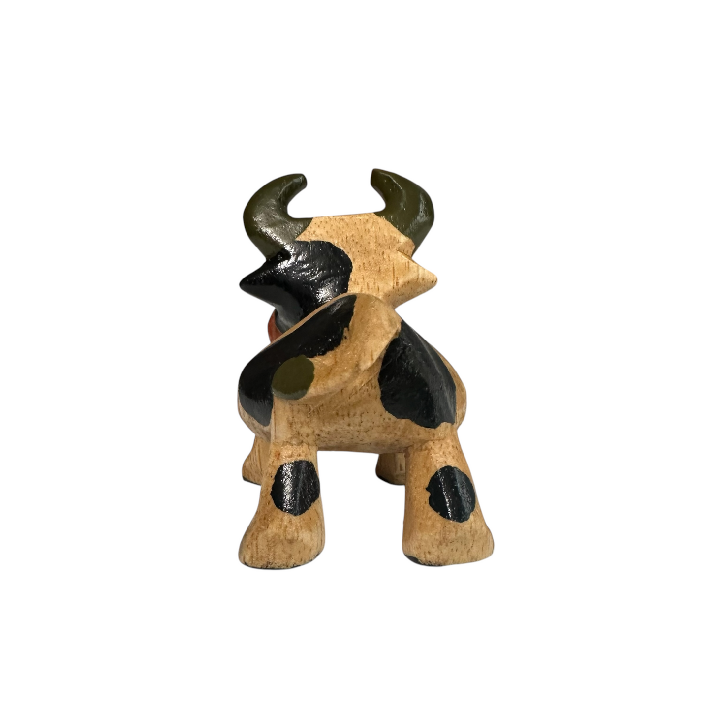 Wooden Farm Cow Decoration Figurine