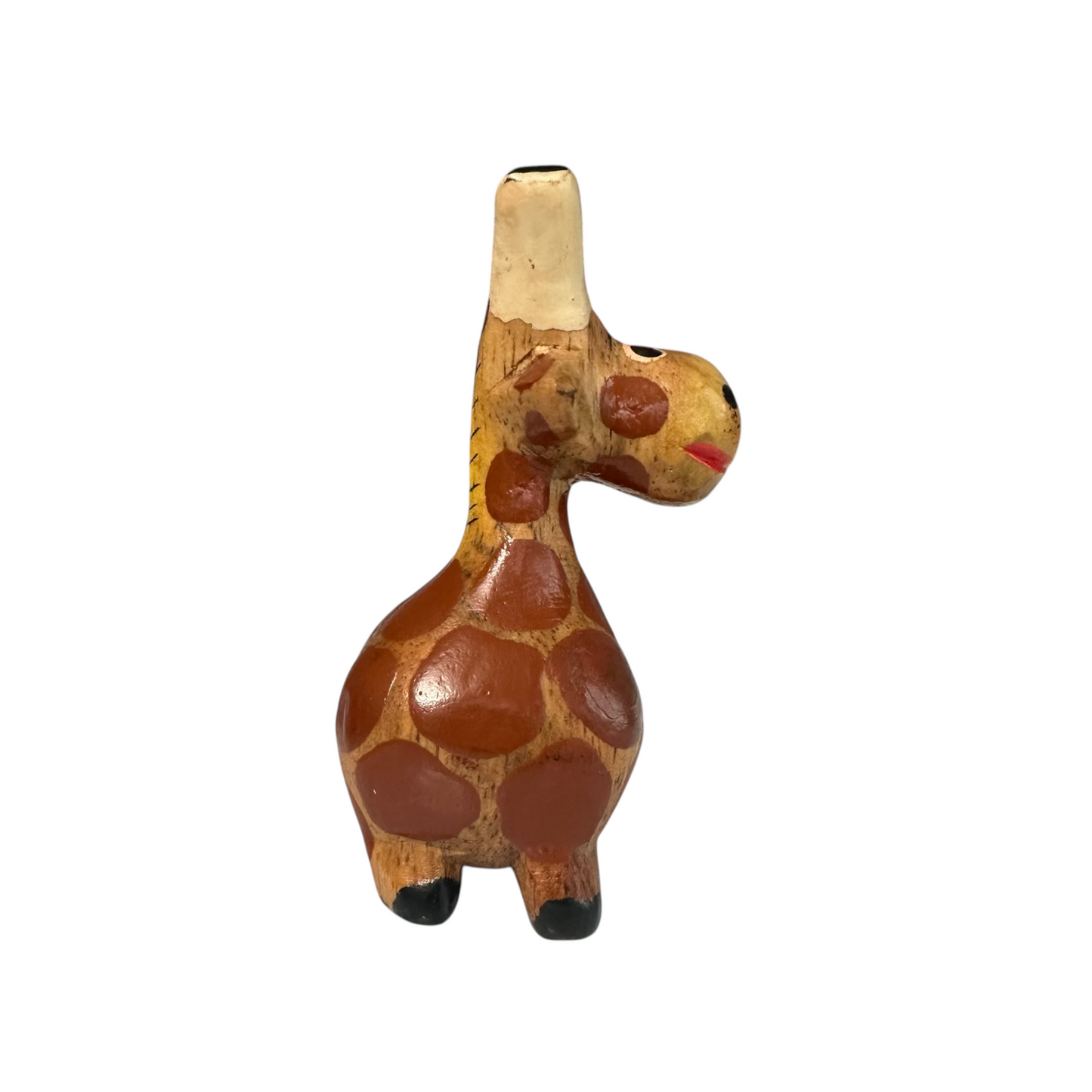 Small Wooden Giraffe Figurine