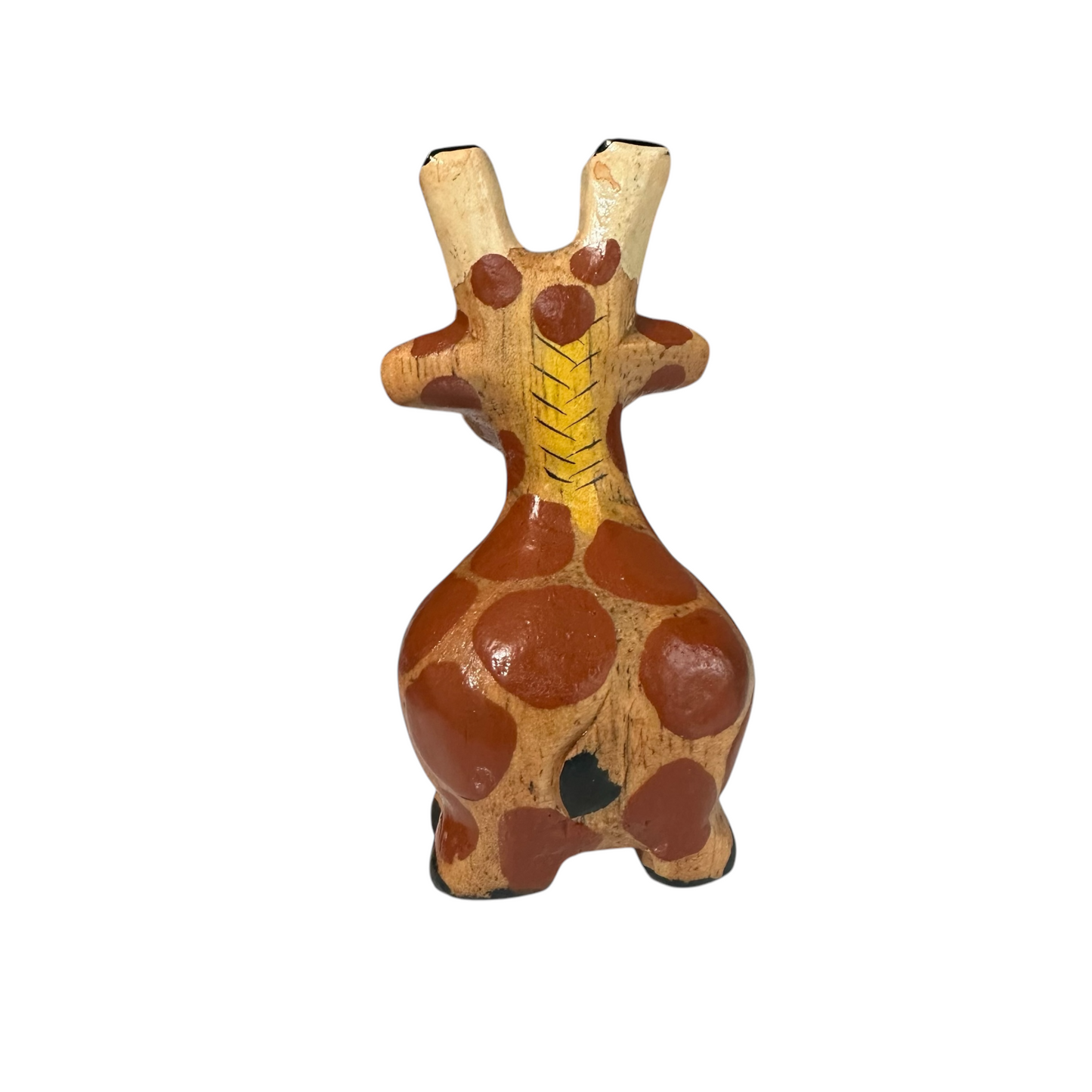 Small Wooden Giraffe Figurine