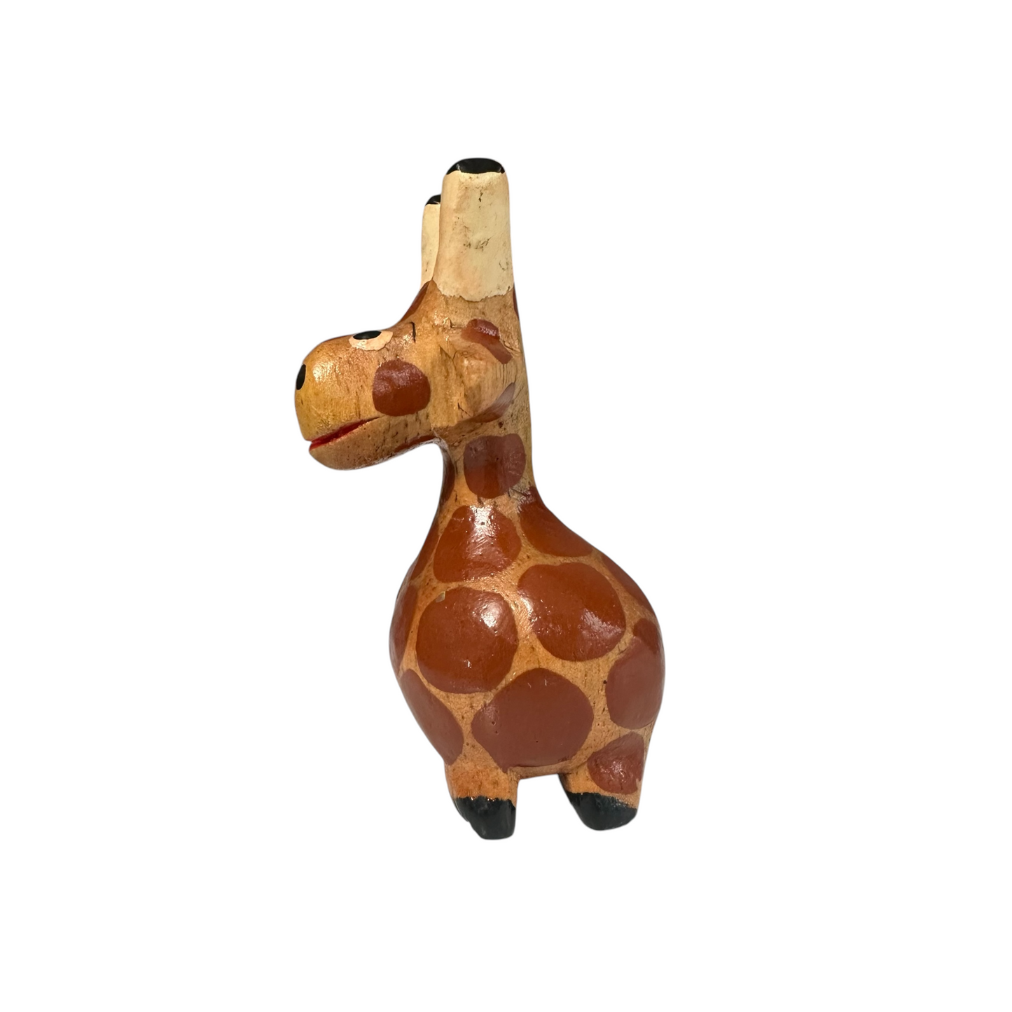 Small Wooden Giraffe Figurine