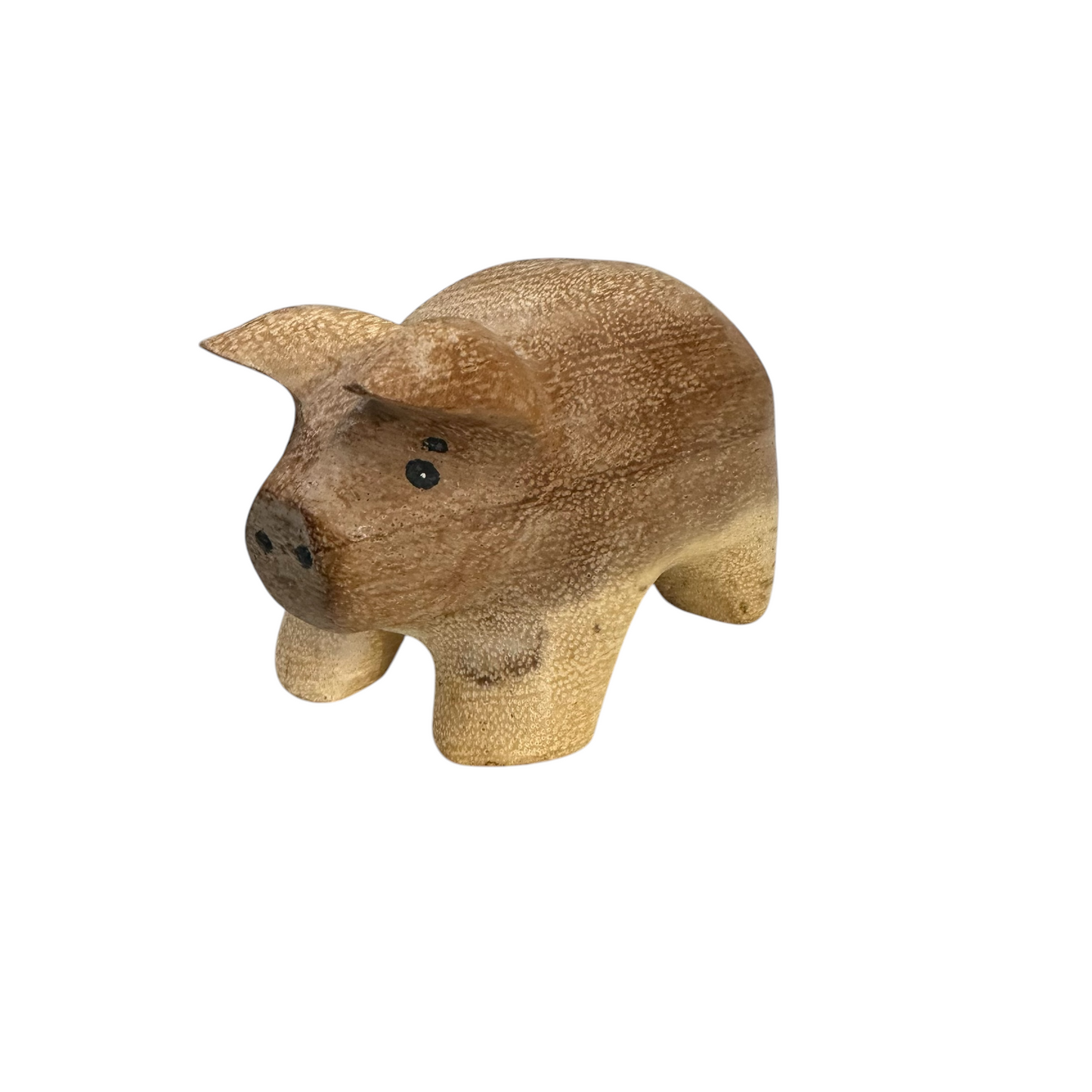 Wooden Pig Figurine Decoration