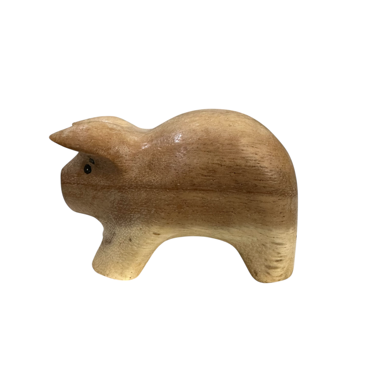 Wooden Pig Figurine Decoration