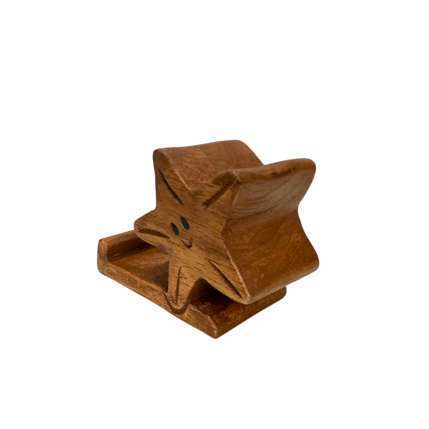 Wooden Starfish Phone Holder (Dark Oak)