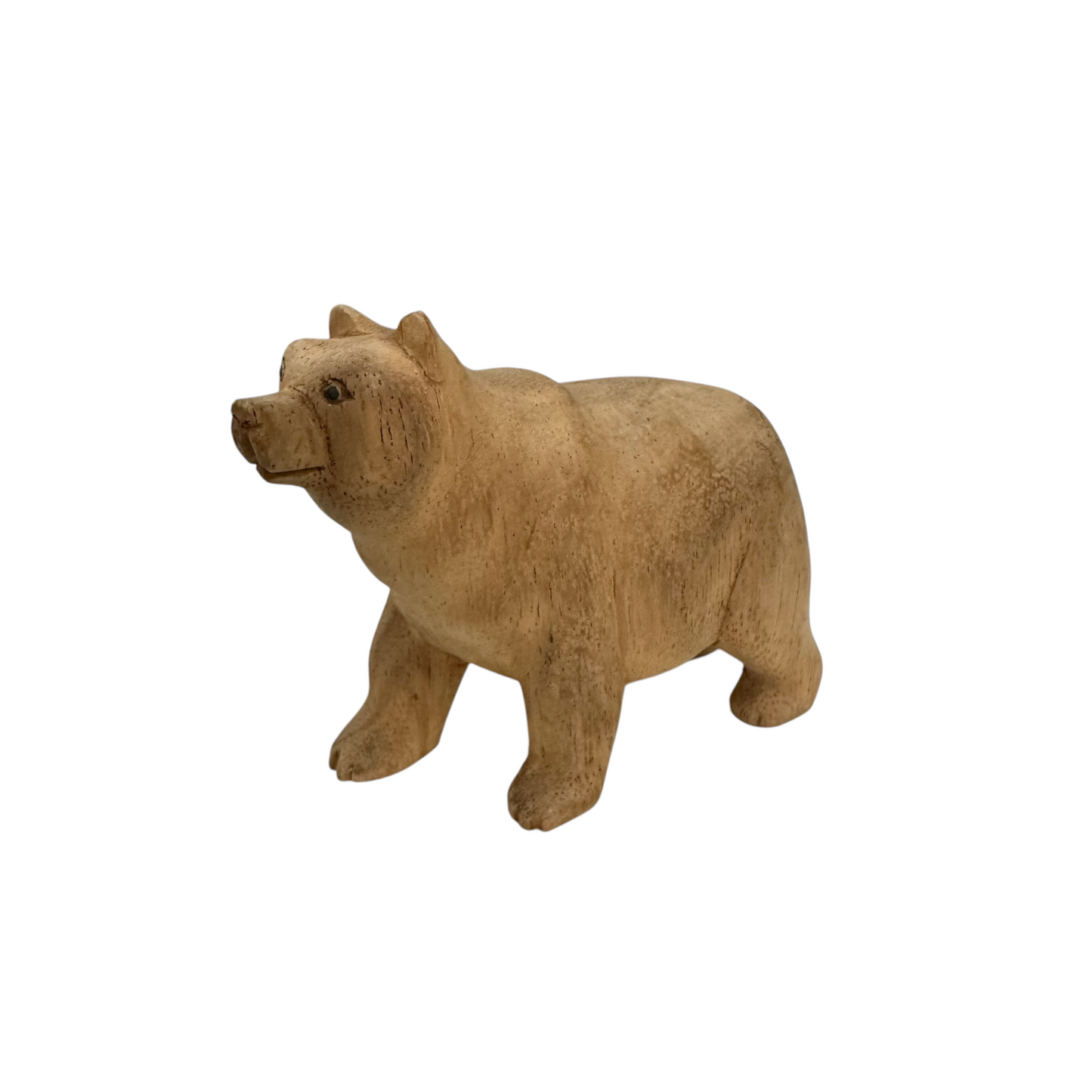 Wooden Polar Bear decoration figurine