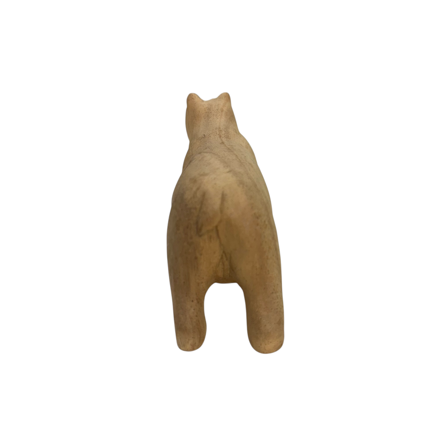 Wooden Polar Bear decoration figurine