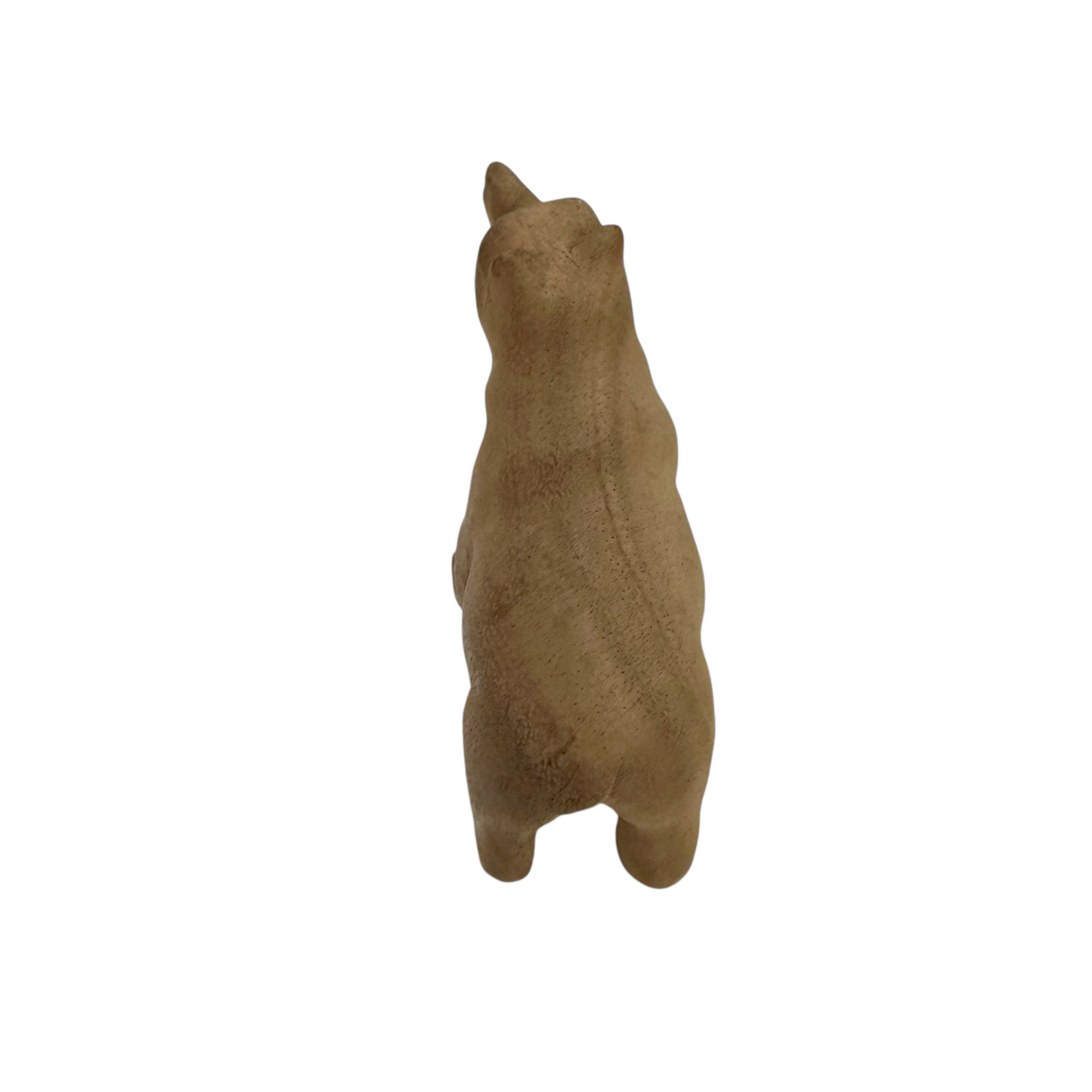 Wooden Polar Bear decoration figurine