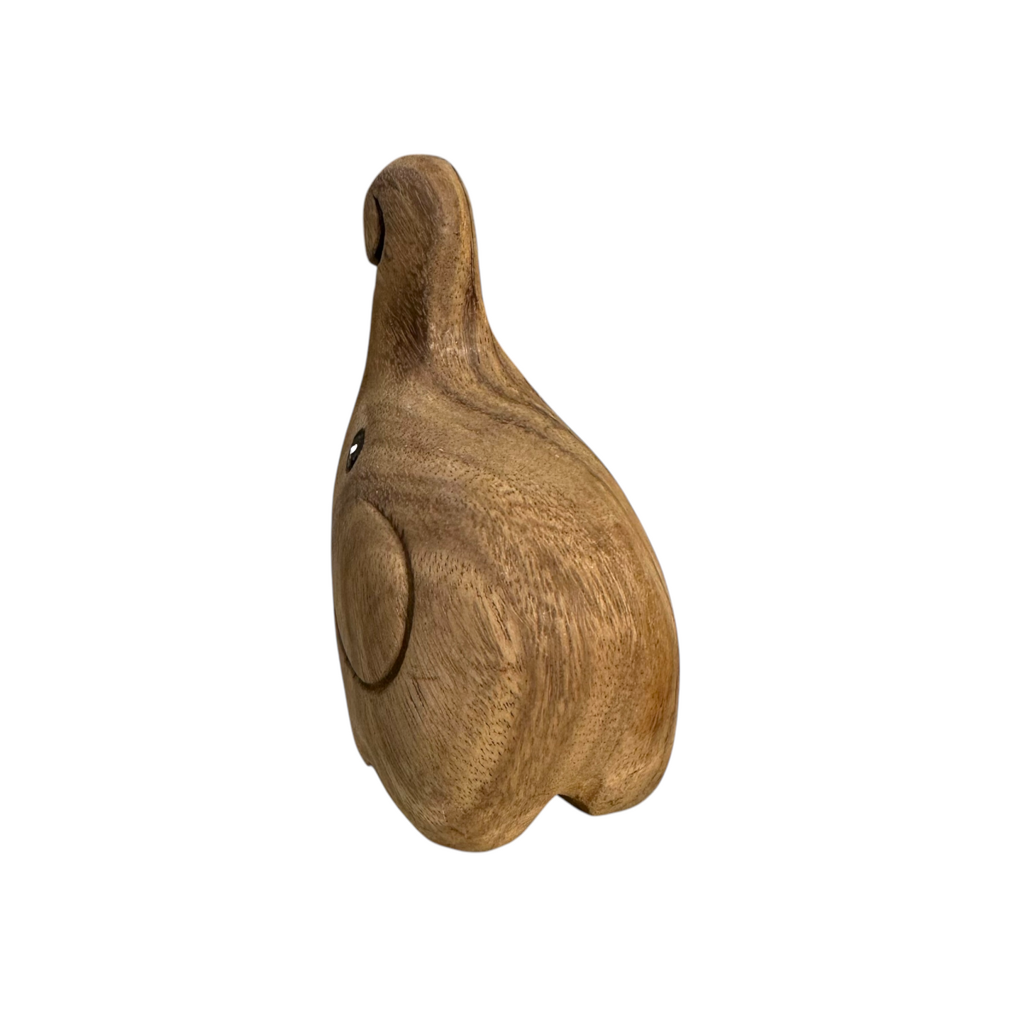 Natural Wooden Fighting Elephant