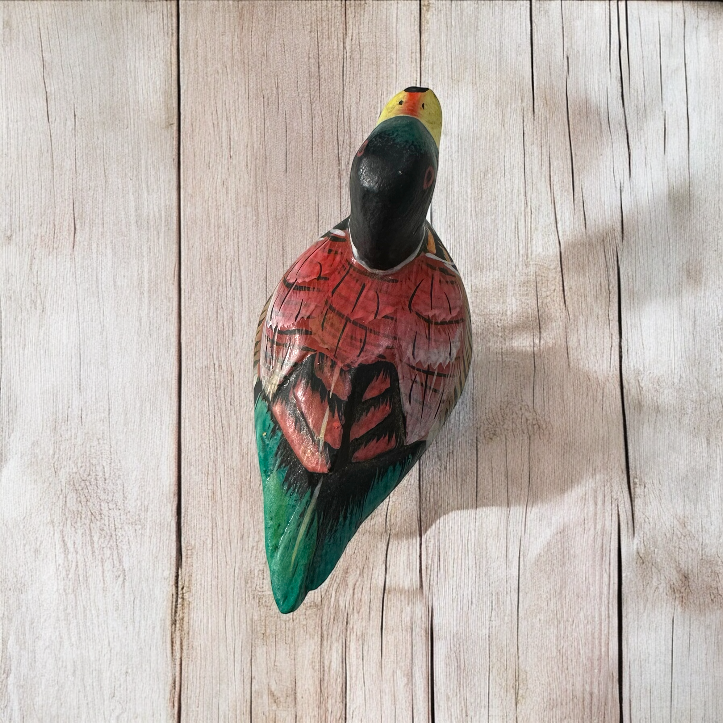 Handcrafted Wooden Duck Figurine