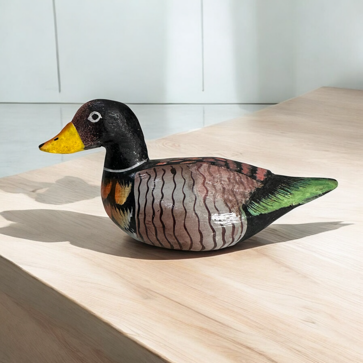 Rustic Mallard Duck Carving