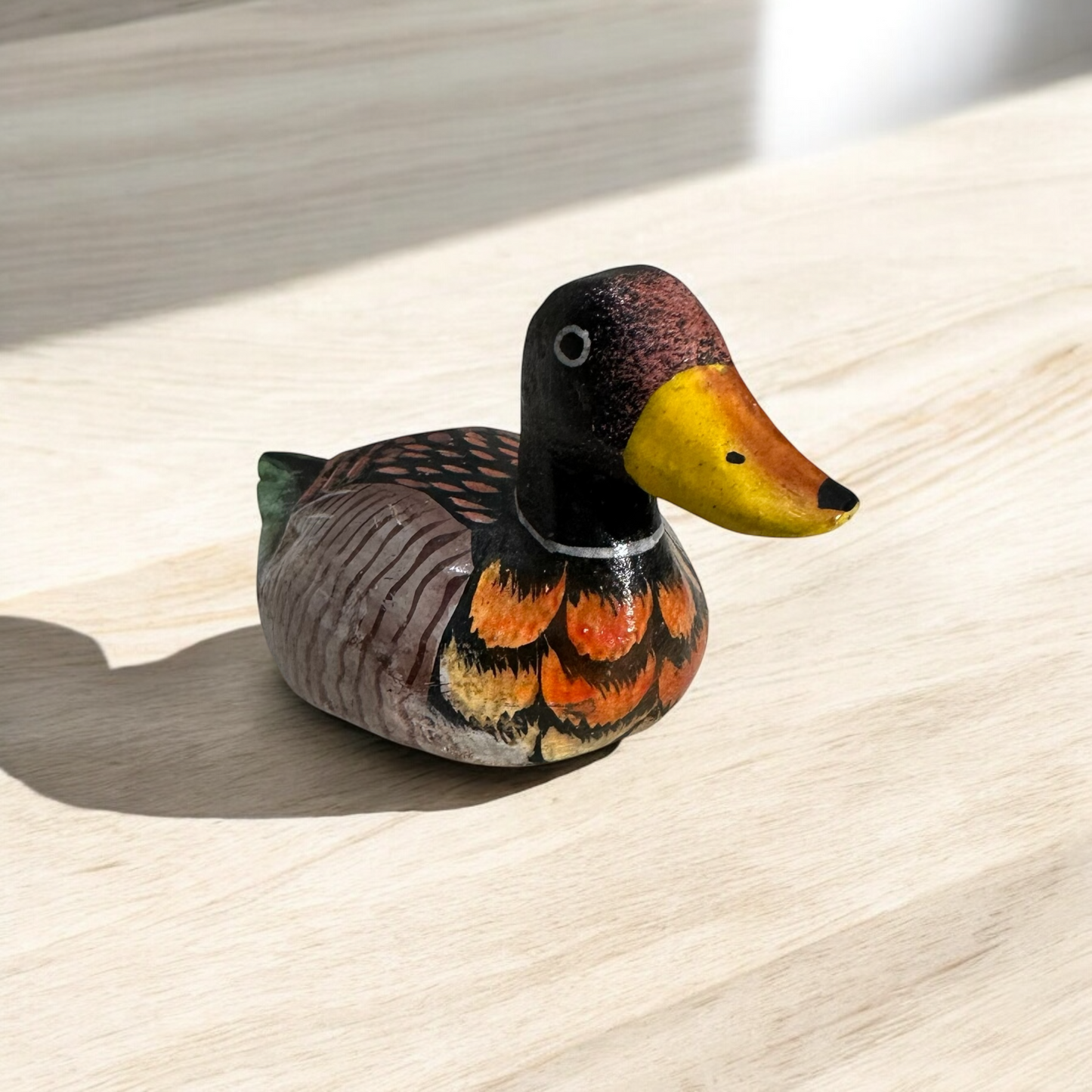 Rustic Mallard Duck Carving
