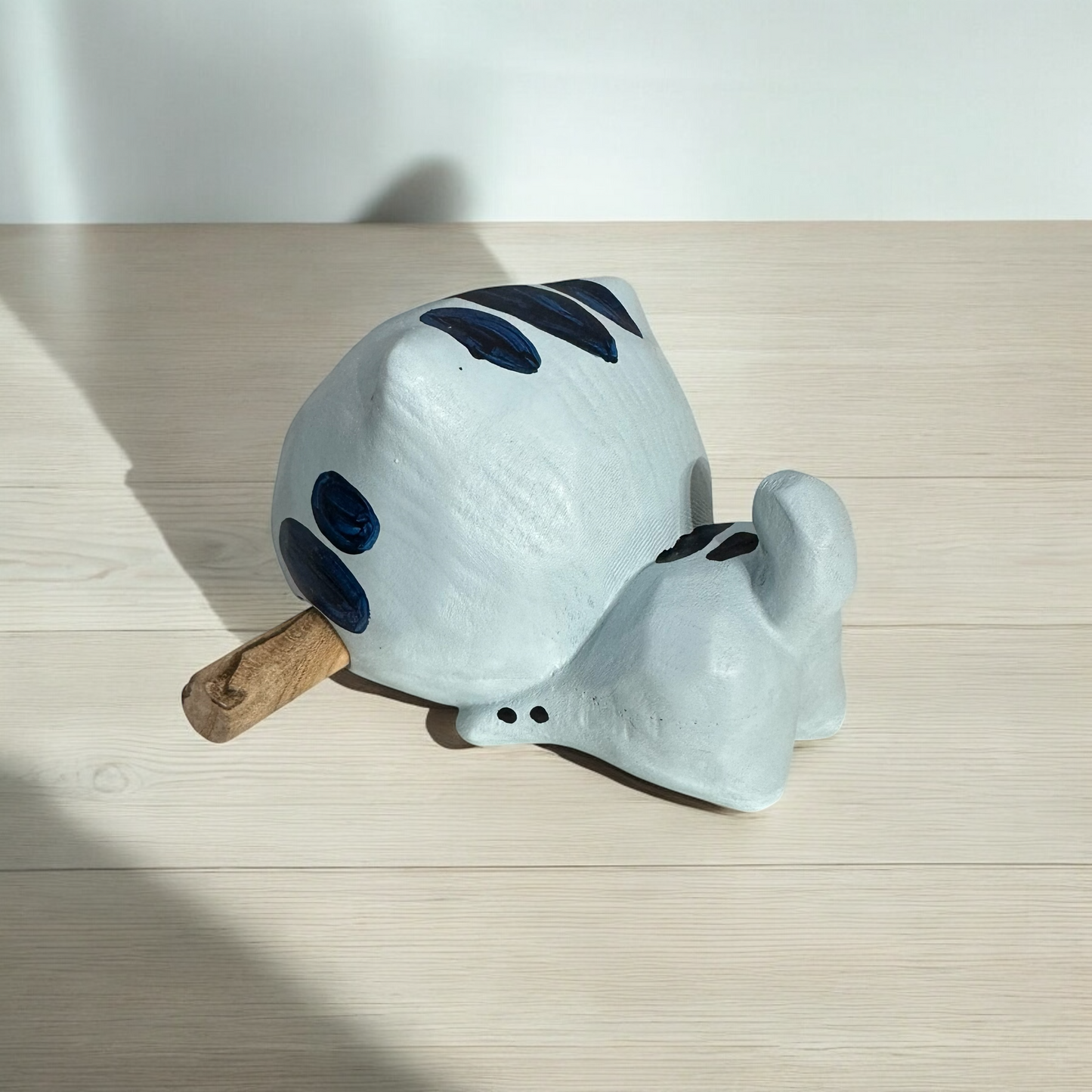 Handcrafted Cute Cat Wooden Percussion Instrument