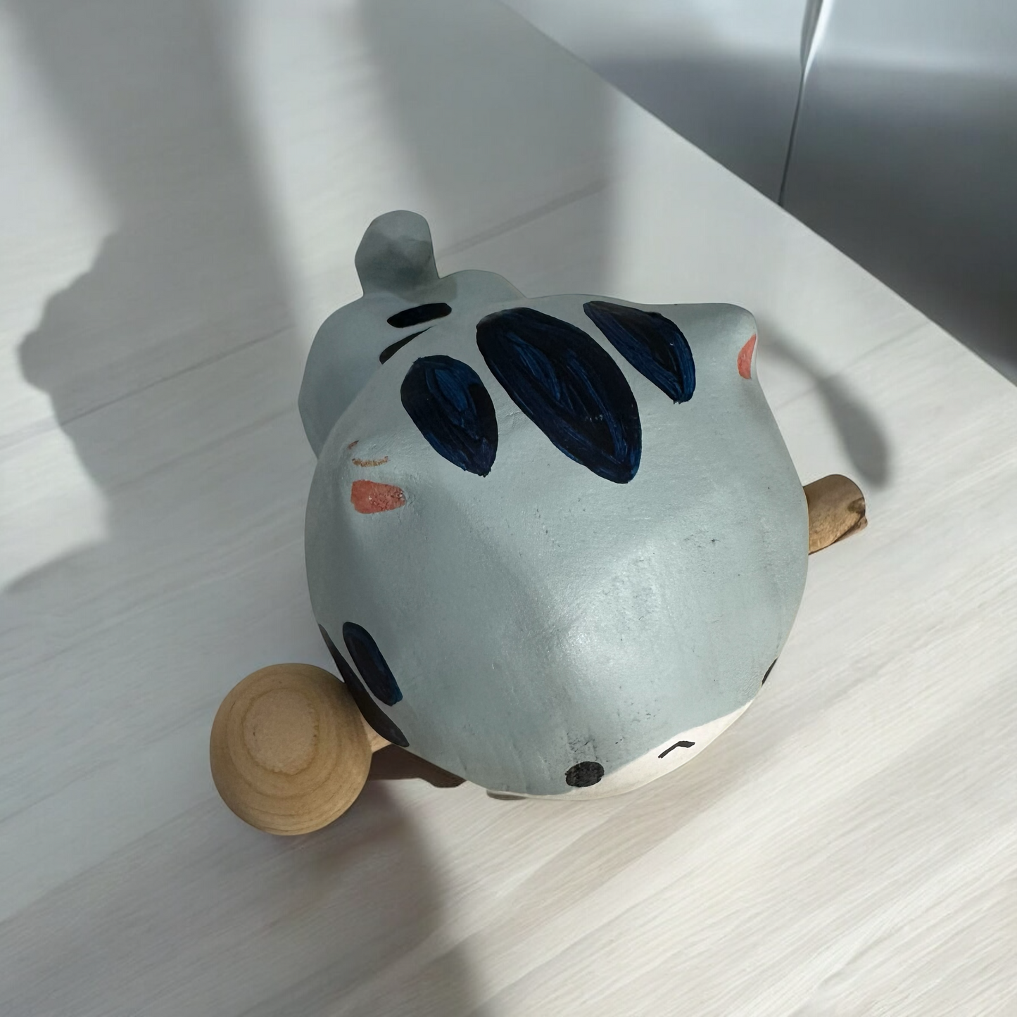 Handcrafted Cute Cat Wooden Percussion Instrument
