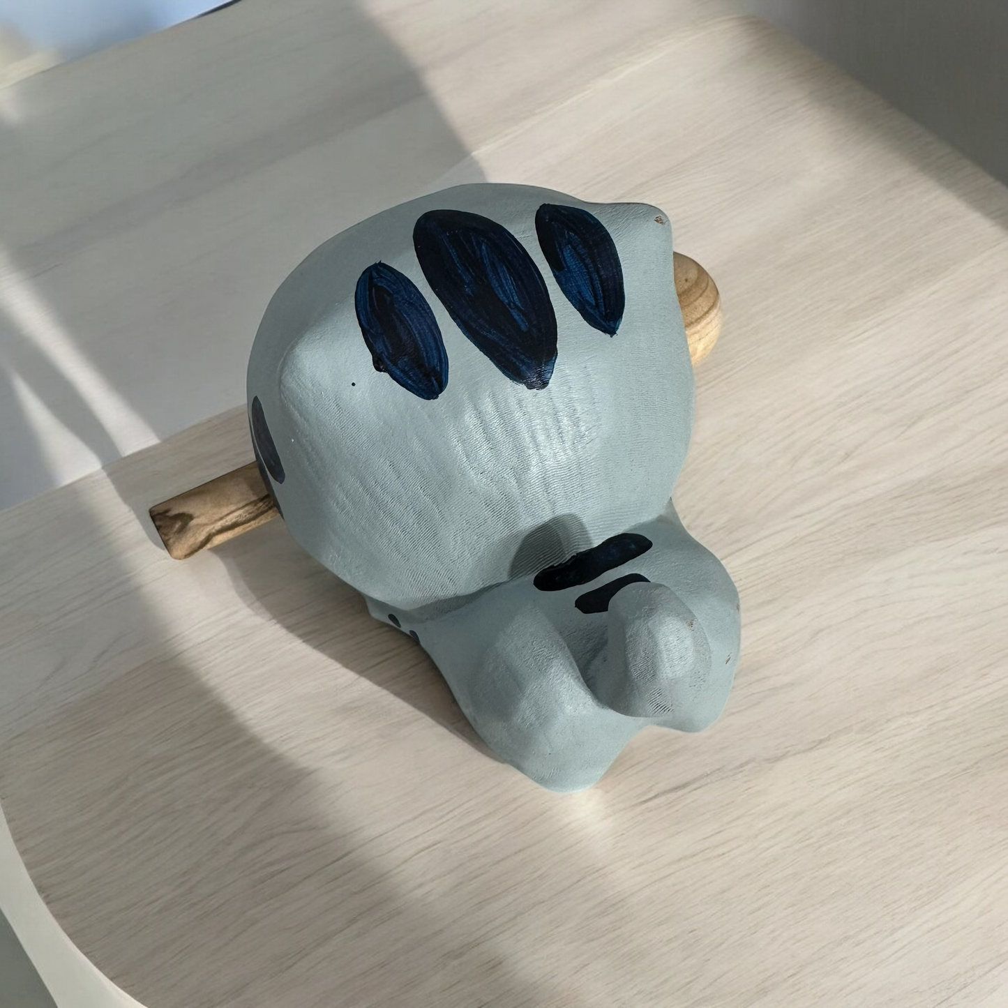 Handcrafted Cute Cat Wooden Percussion Instrument