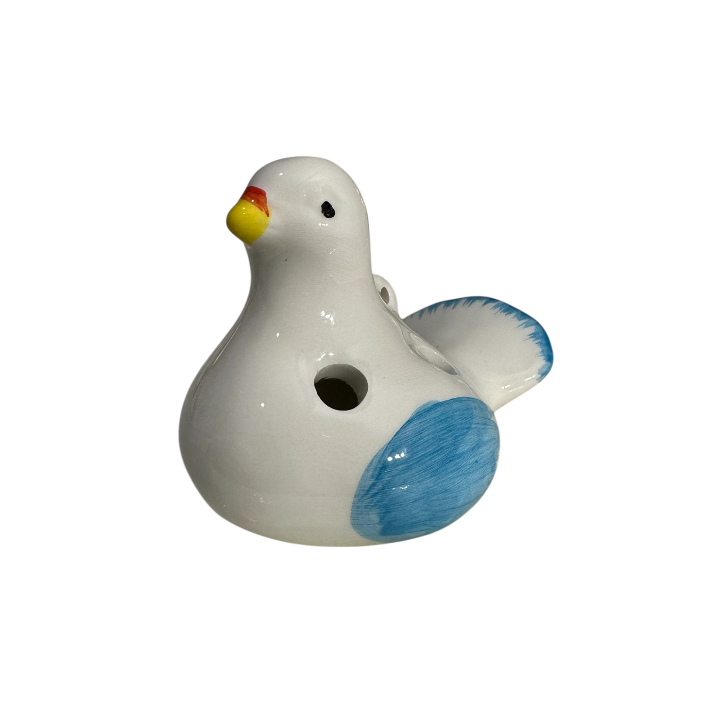 Ceramic Bird Water Whistle – Blue Wing