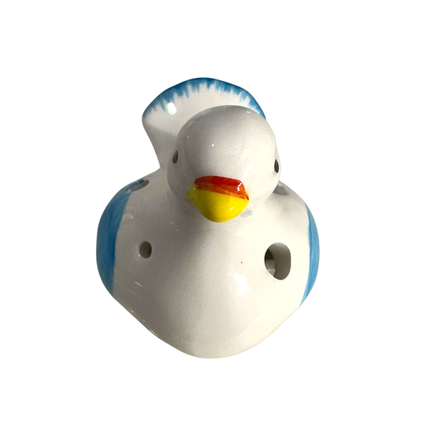 Ceramic Bird Water Whistle – Blue Wing