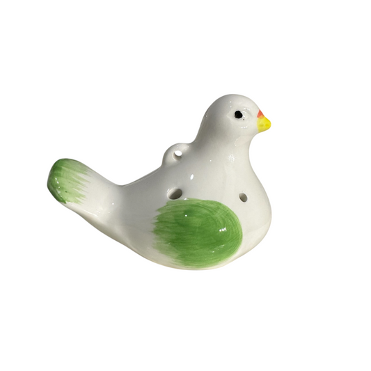 Ceramic Bird Water Whistle – Green Wing