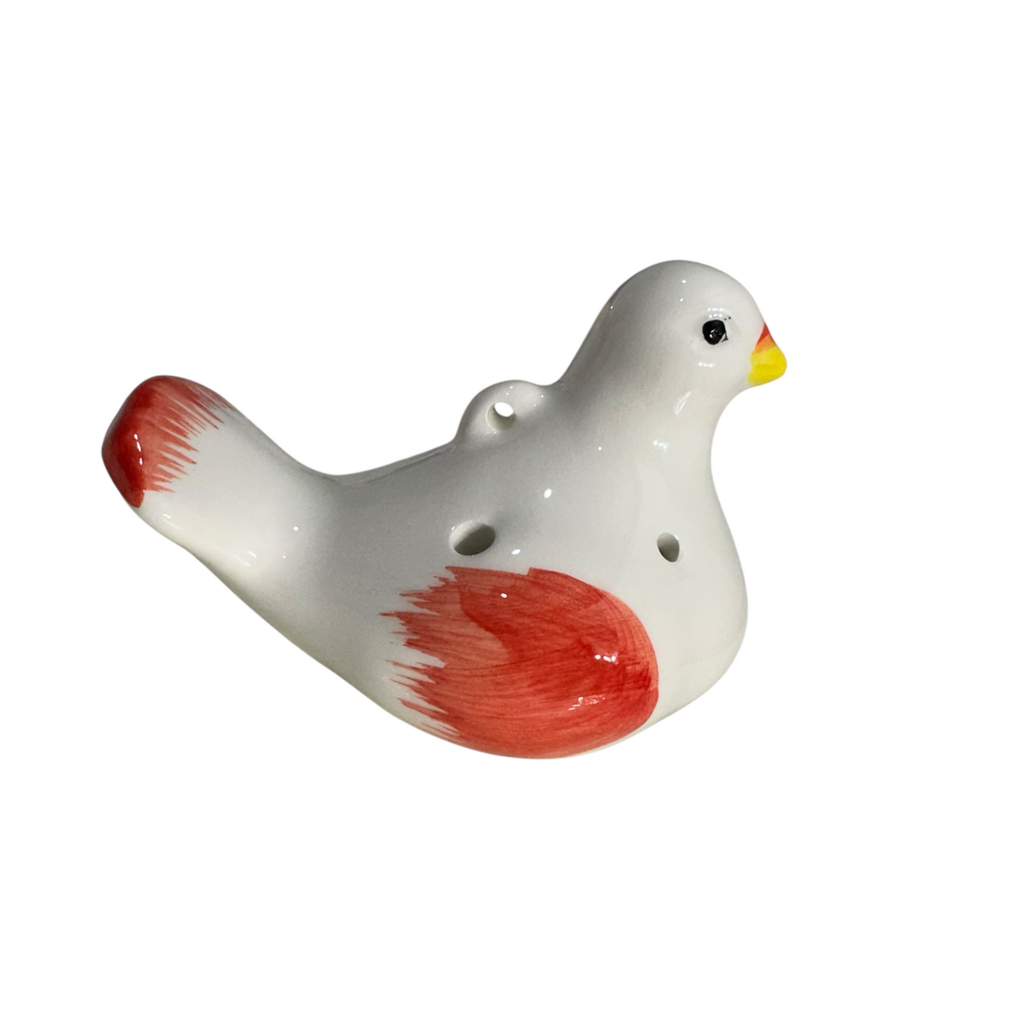 Ceramic Bird Water Whistle – Red Wing